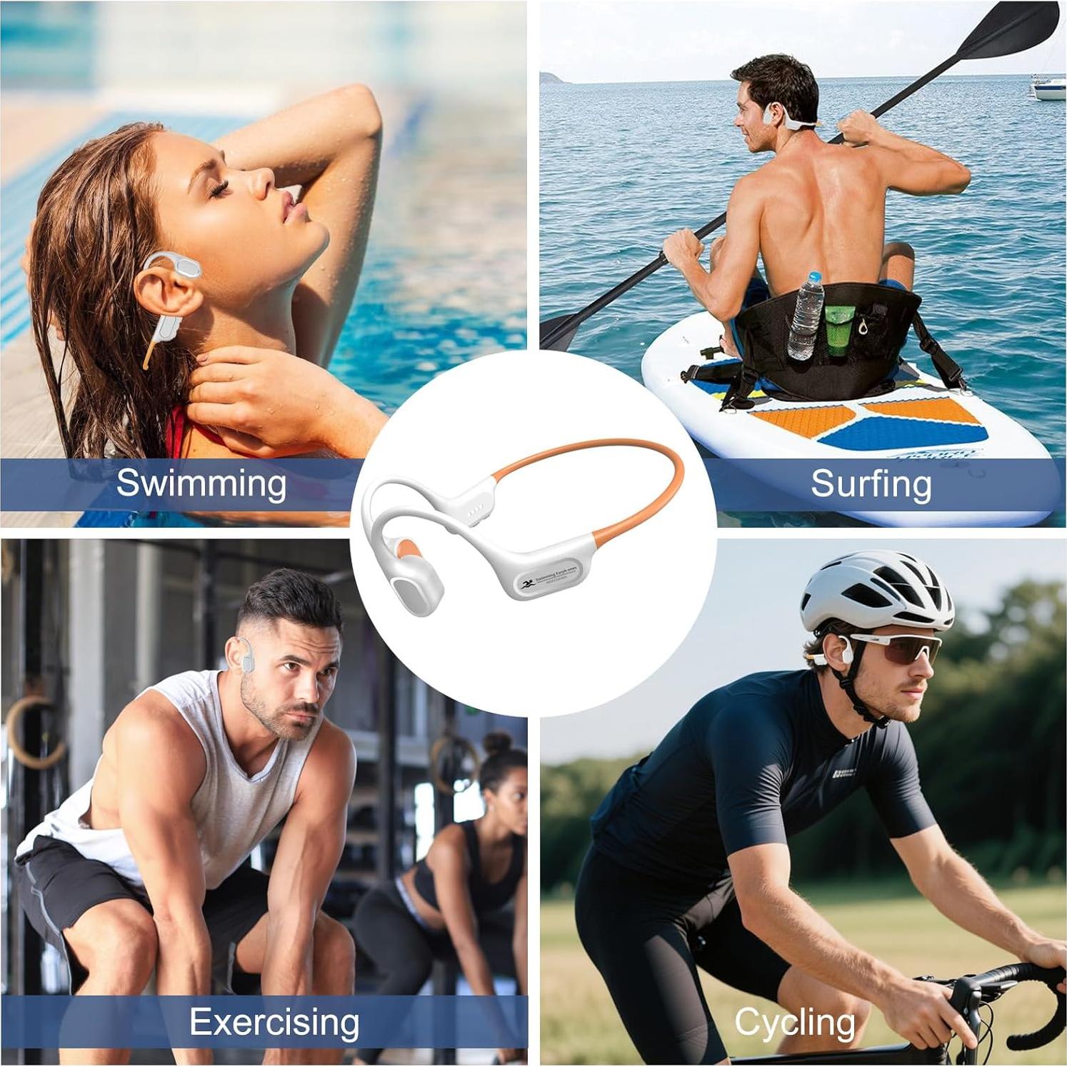 Auriculares Bluetooth RR SPORTS X26 Conducción Ósea 32GB IP68