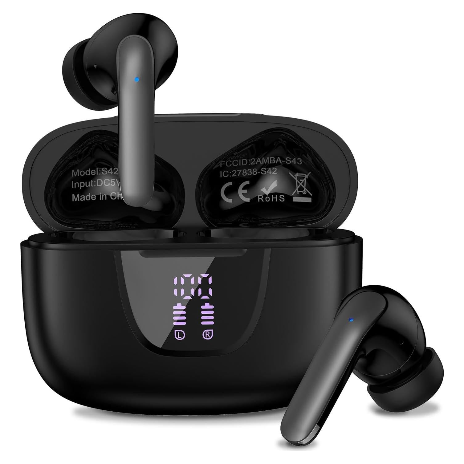 Auriculares Inalámbricos Bluetooth 5.3 Dongguan S42 con Estuche