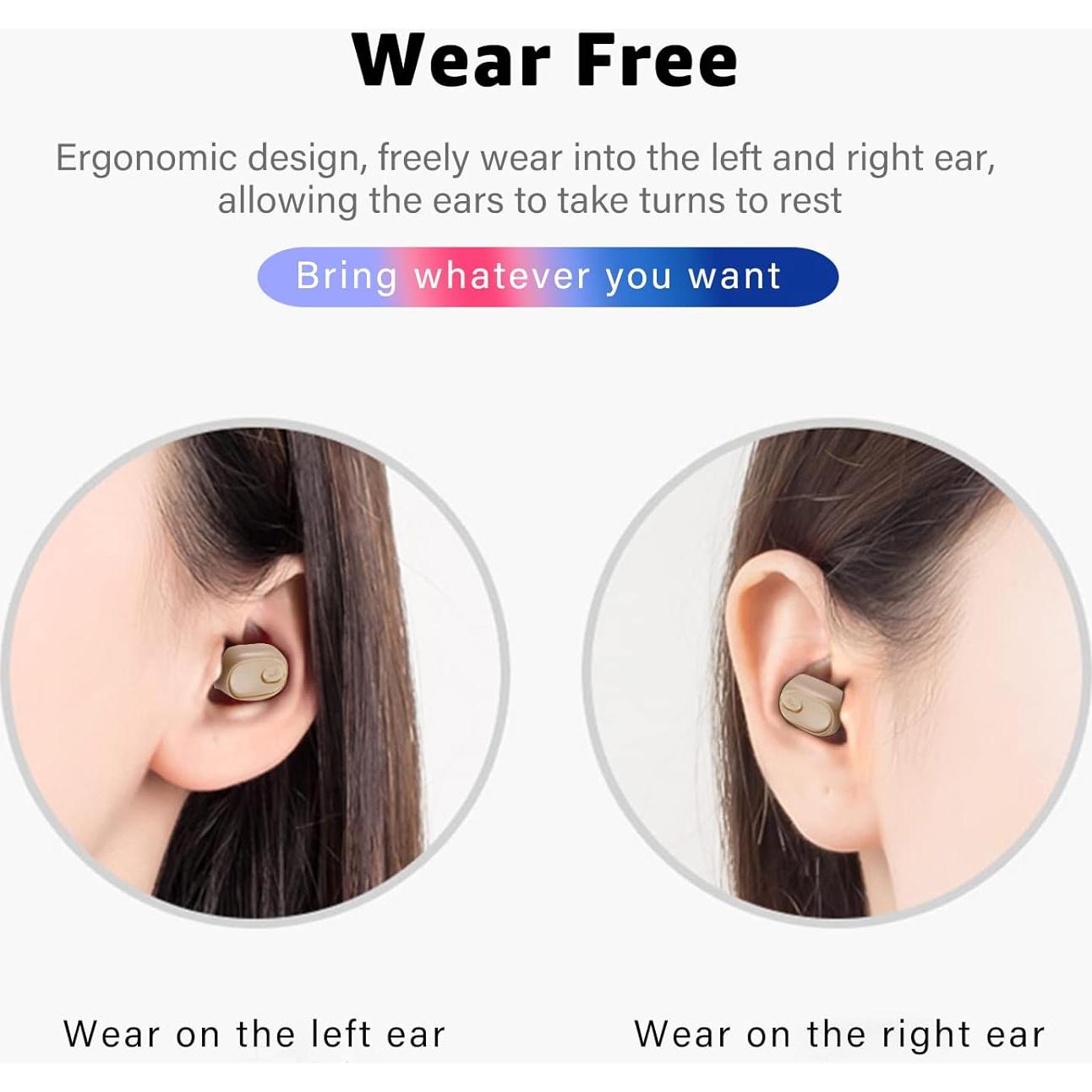 Auricular Bluetooth Inalámbrico SYSFUN X7 Beige 12h Batería