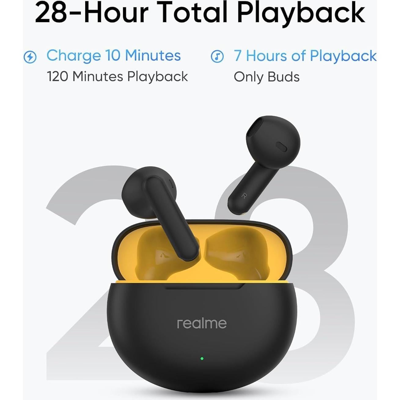 Auriculares In-Ear Inalámbricos realme Buds T01 - 28h Batería