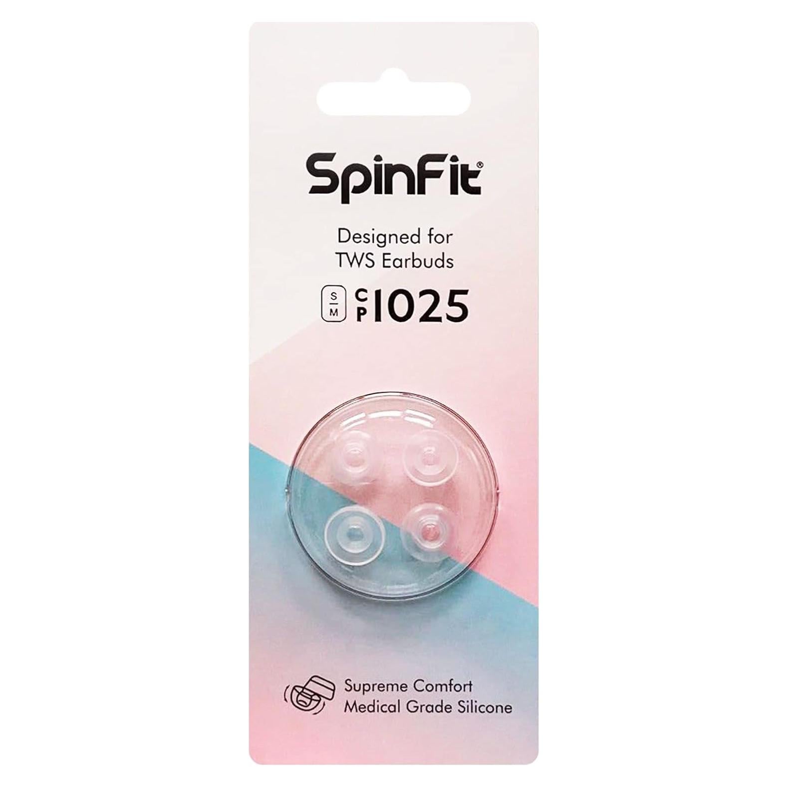 Puntas de oído SpinFit CP1025-M/S de silicona médica 4-5.5mm