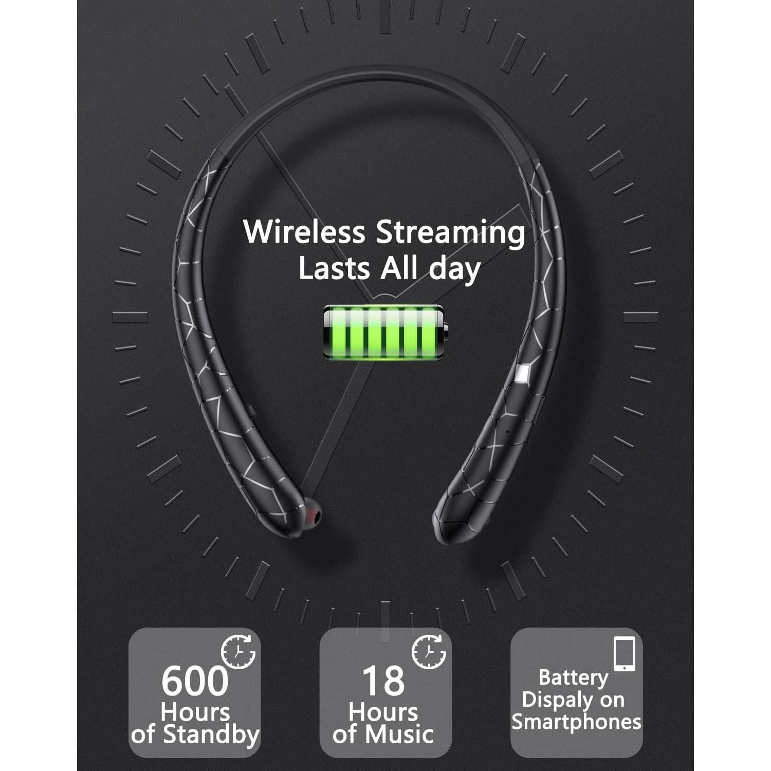 Auriculares Bluetooth Finpola HX831 Diadema Retráctil CVC 8.0