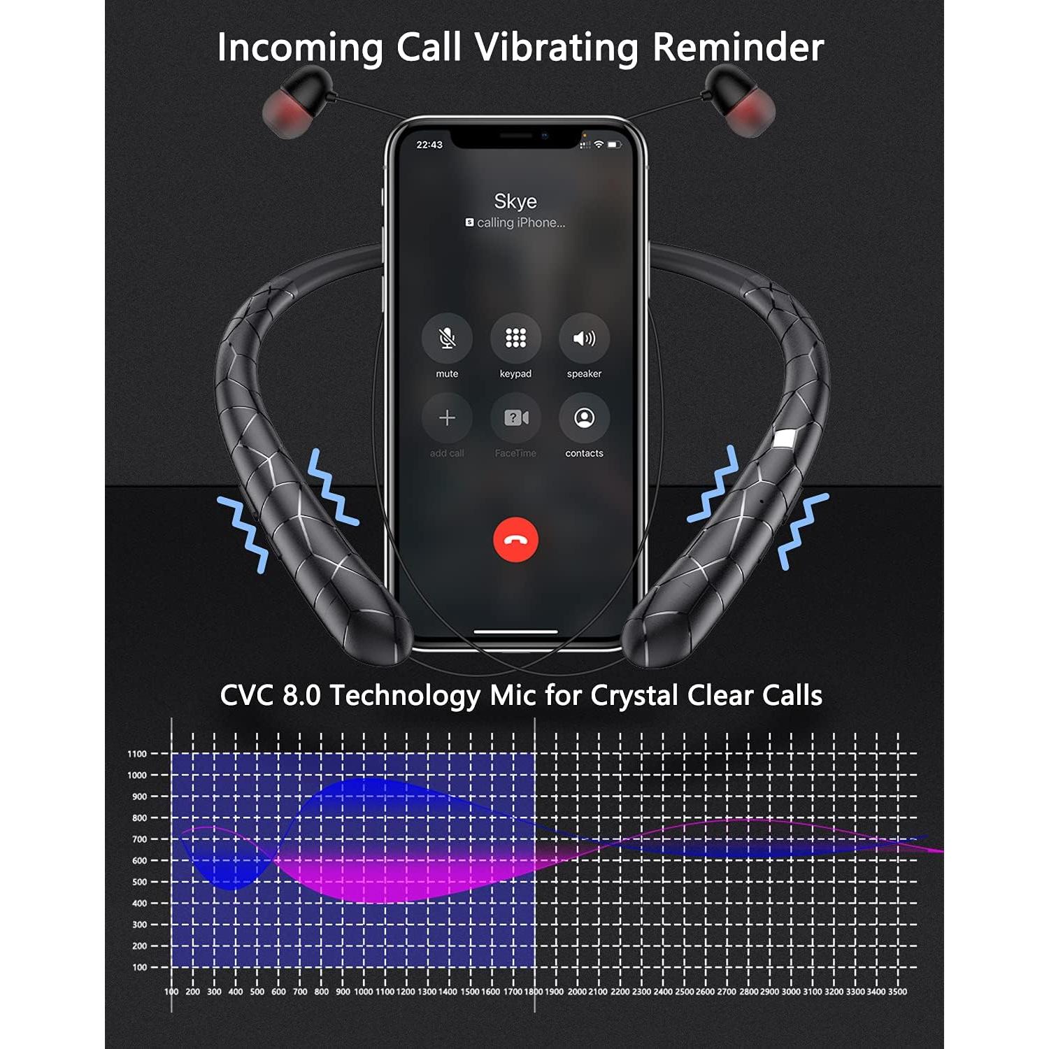 Auriculares Bluetooth Finpola HX831 Diadema Retráctil CVC 8.0