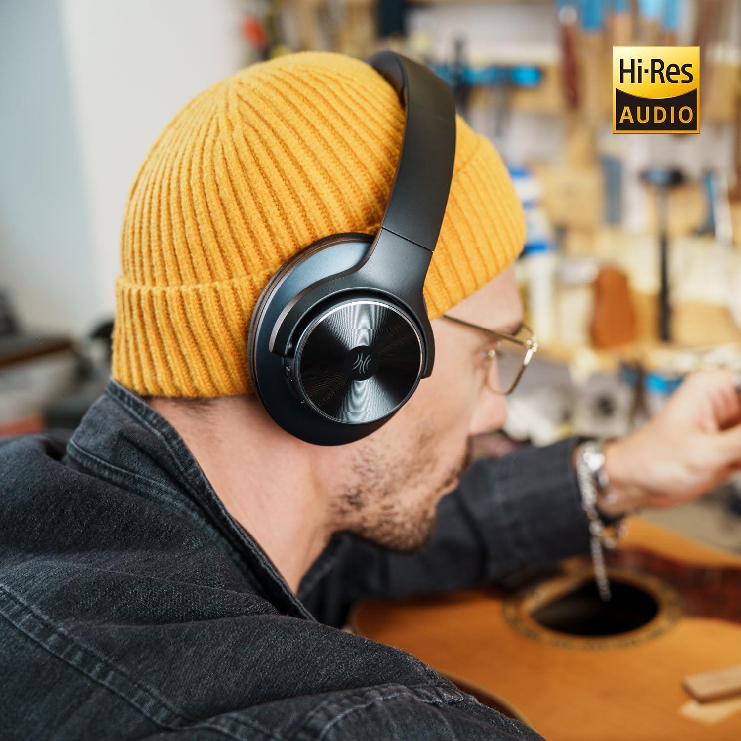 Auriculares OneOdio A10 Bluetooth ANC 50H Negro-Azul