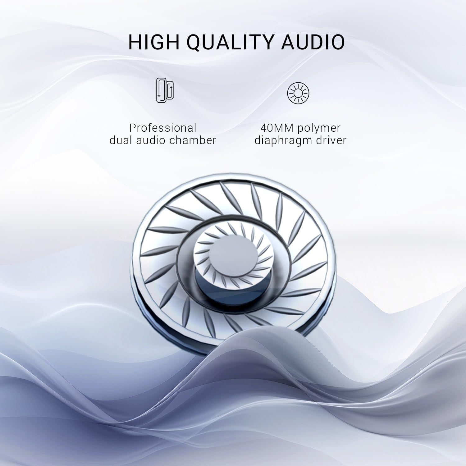 Auriculares OneOdio A10 Bluetooth ANC 50H Negro-Azul