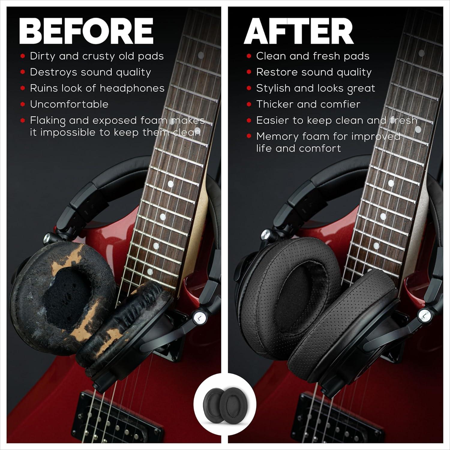 Almohadillas de Espuma Viscoelástica Brainwavz HM5 para Auriculares