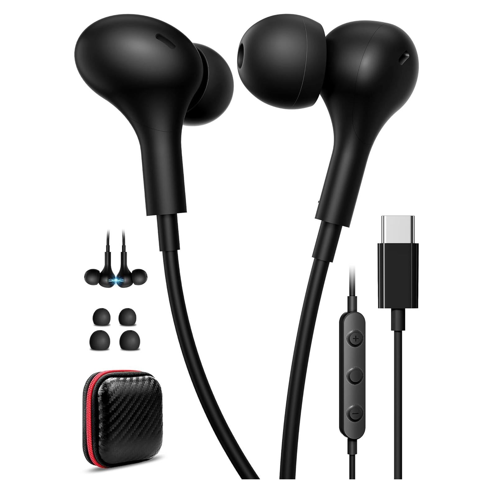 Auriculares USB C TOPAUX con micrófono y cancelación de ruido