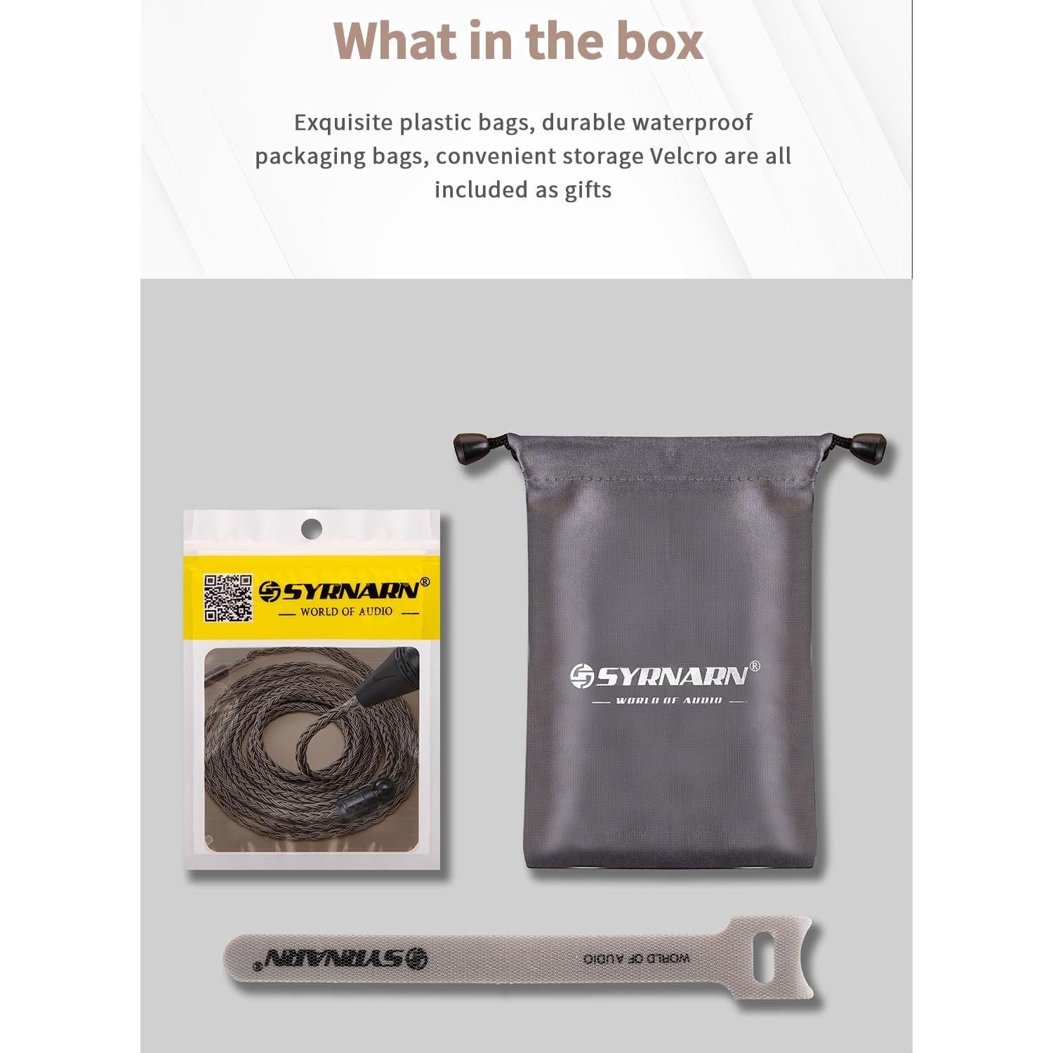 Cable de Auriculares SYRNARN 16 Núcleos 1.5m 4 Pines XLR