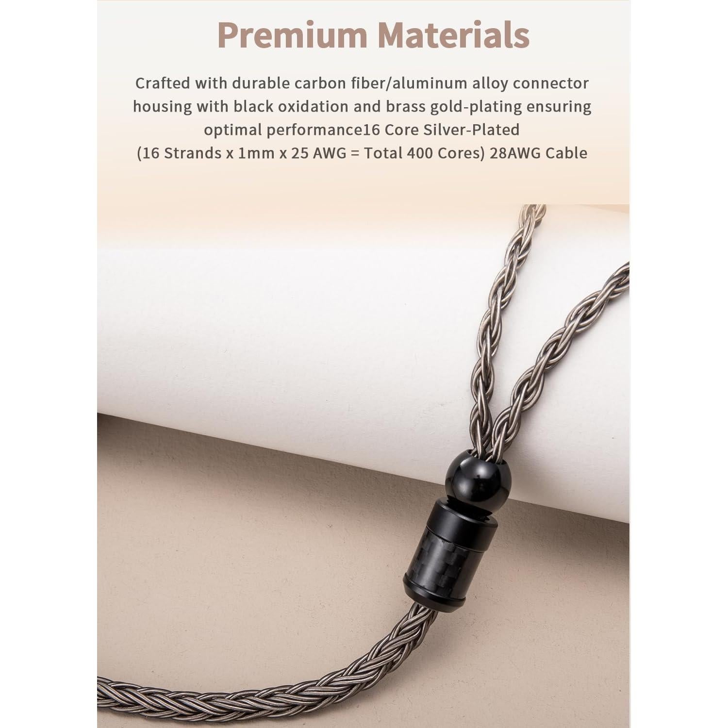 Cable de Auriculares SYRNARN 16 Núcleos 1.5m 4 Pines XLR