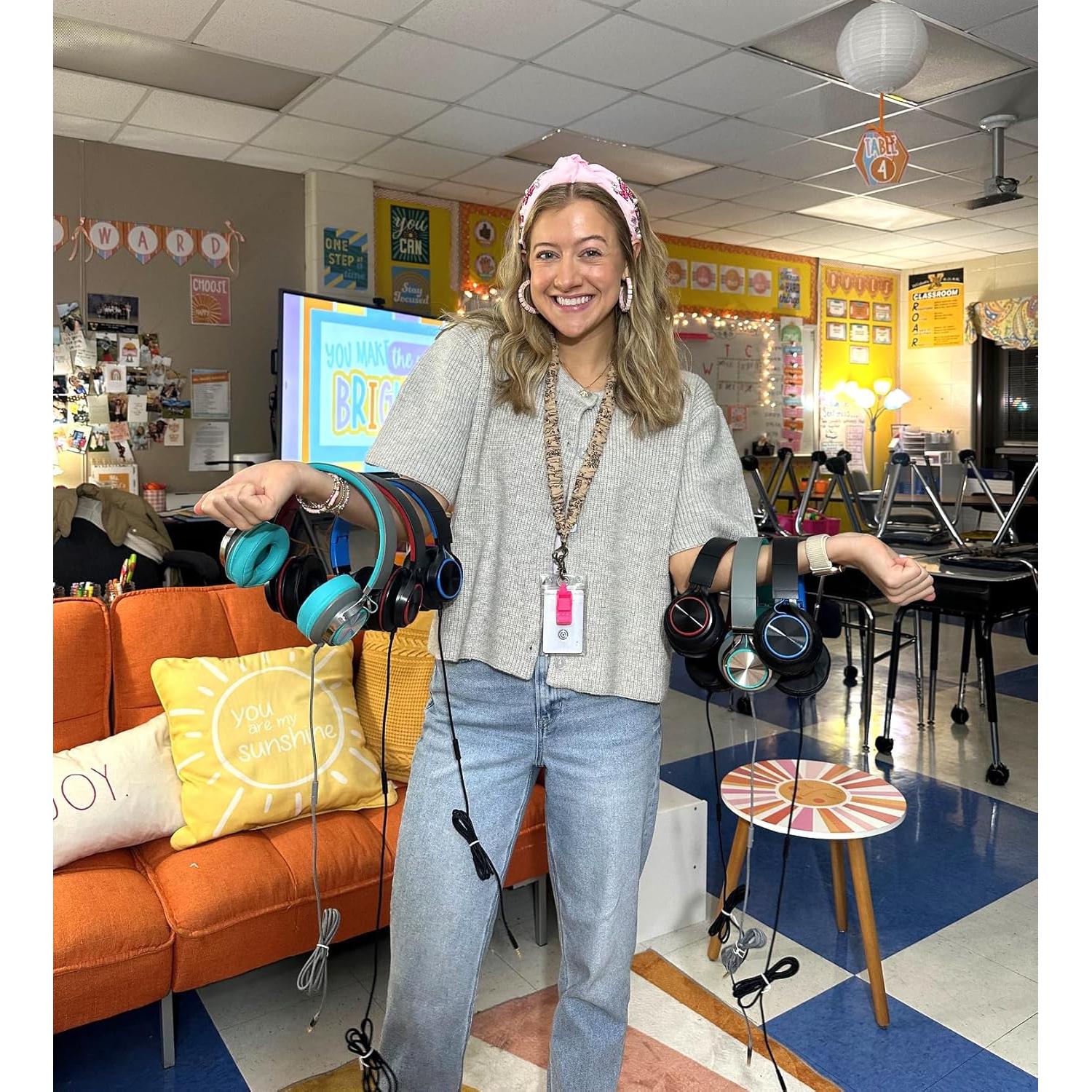 Auriculares con cable MIXCU JrX3 para niños y adolescentes - Paquete de 10