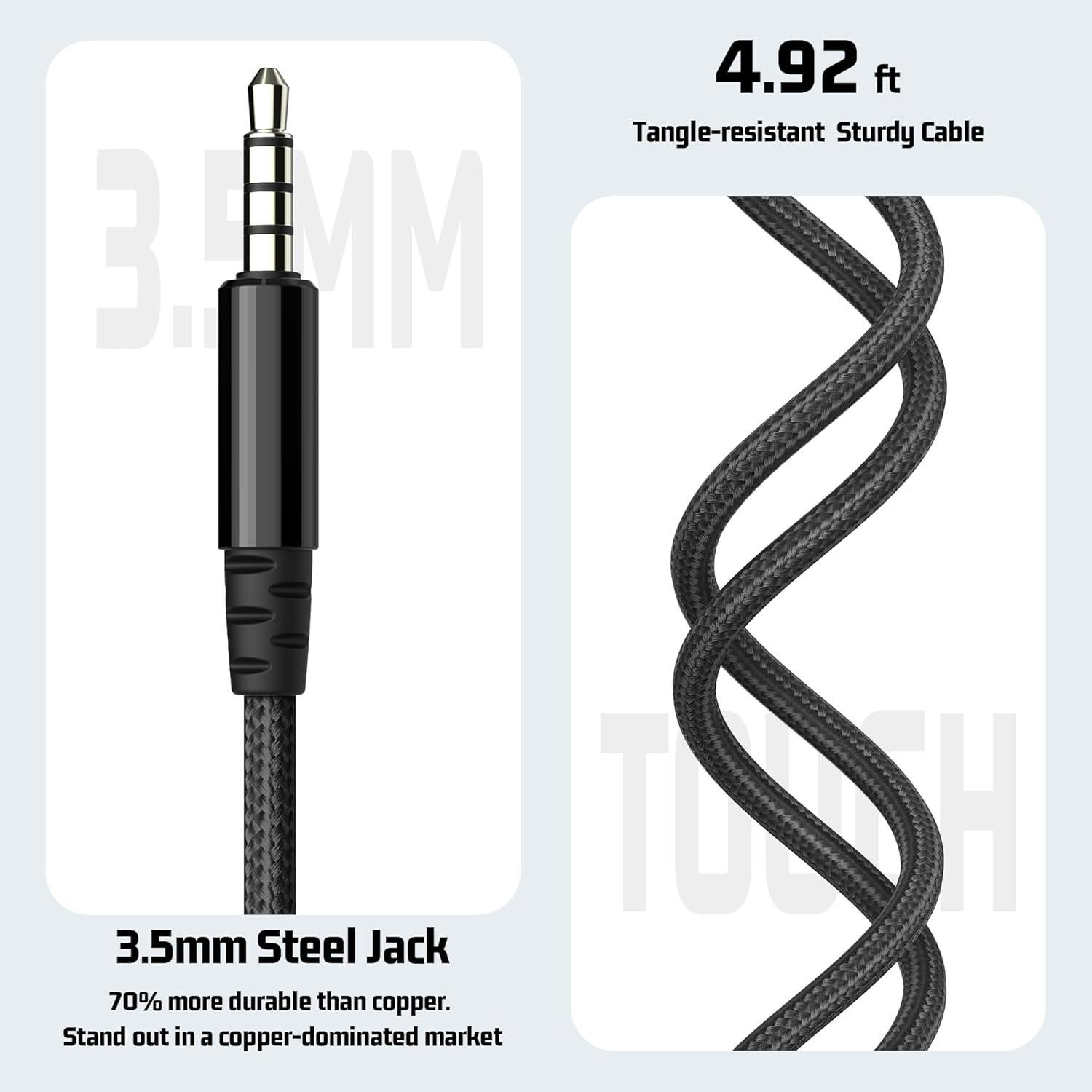 Auriculares con cable MIXCU JrX3 para niños y adolescentes - Paquete de 10