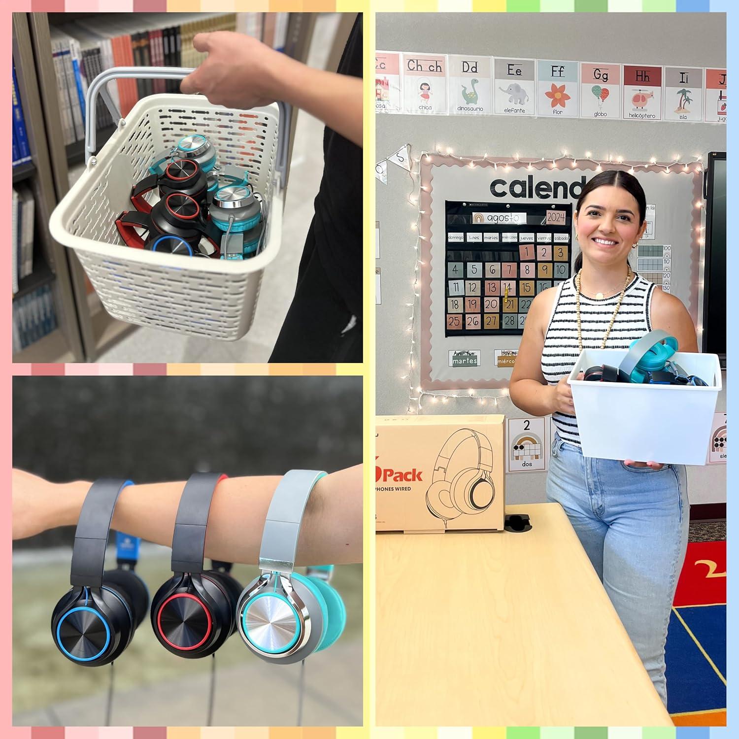 Auriculares con cable MIXCU JrX3 para niños y adolescentes - Paquete de 10