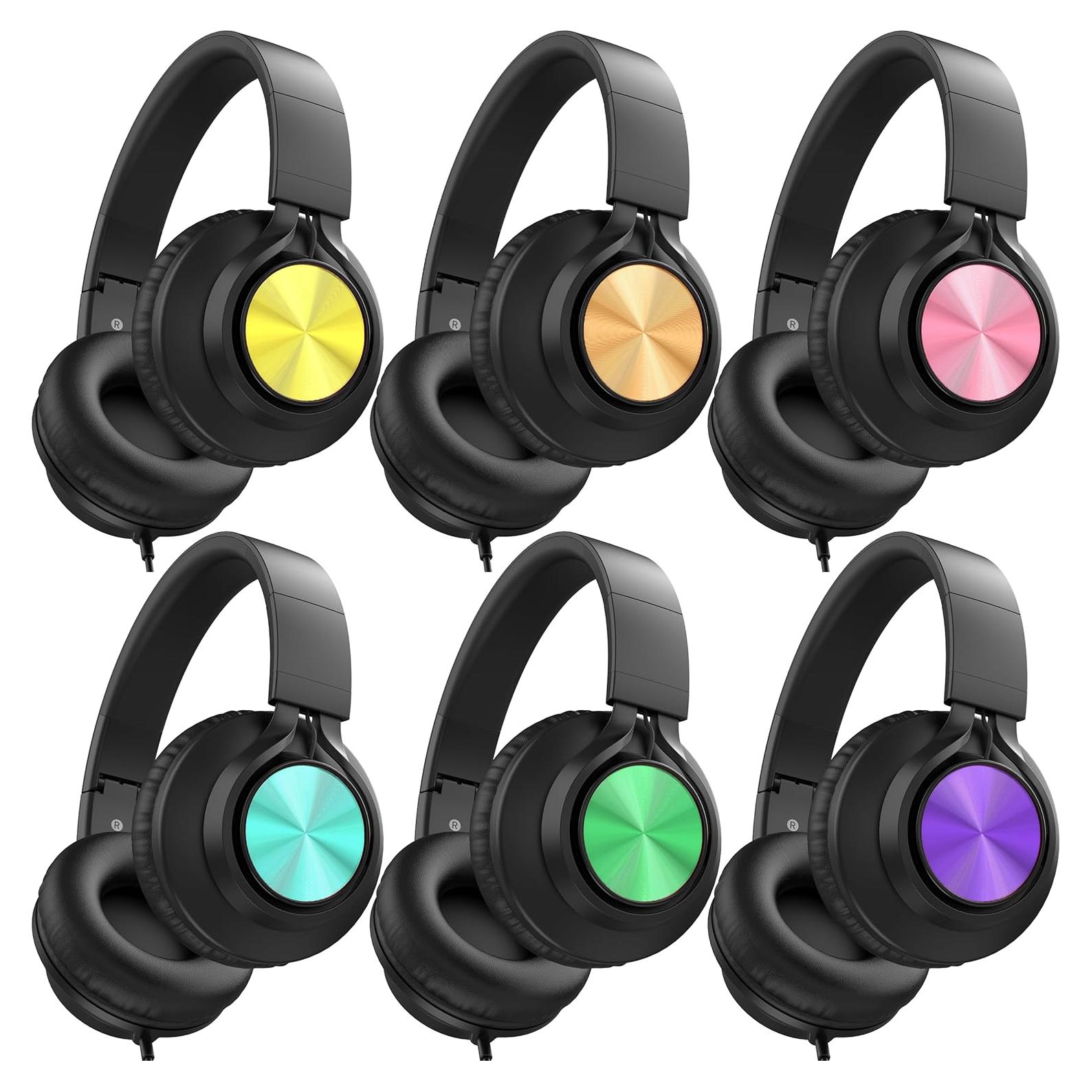 Auriculares AILIHEN A8 para Niños - Paquete de 6 Coloridos