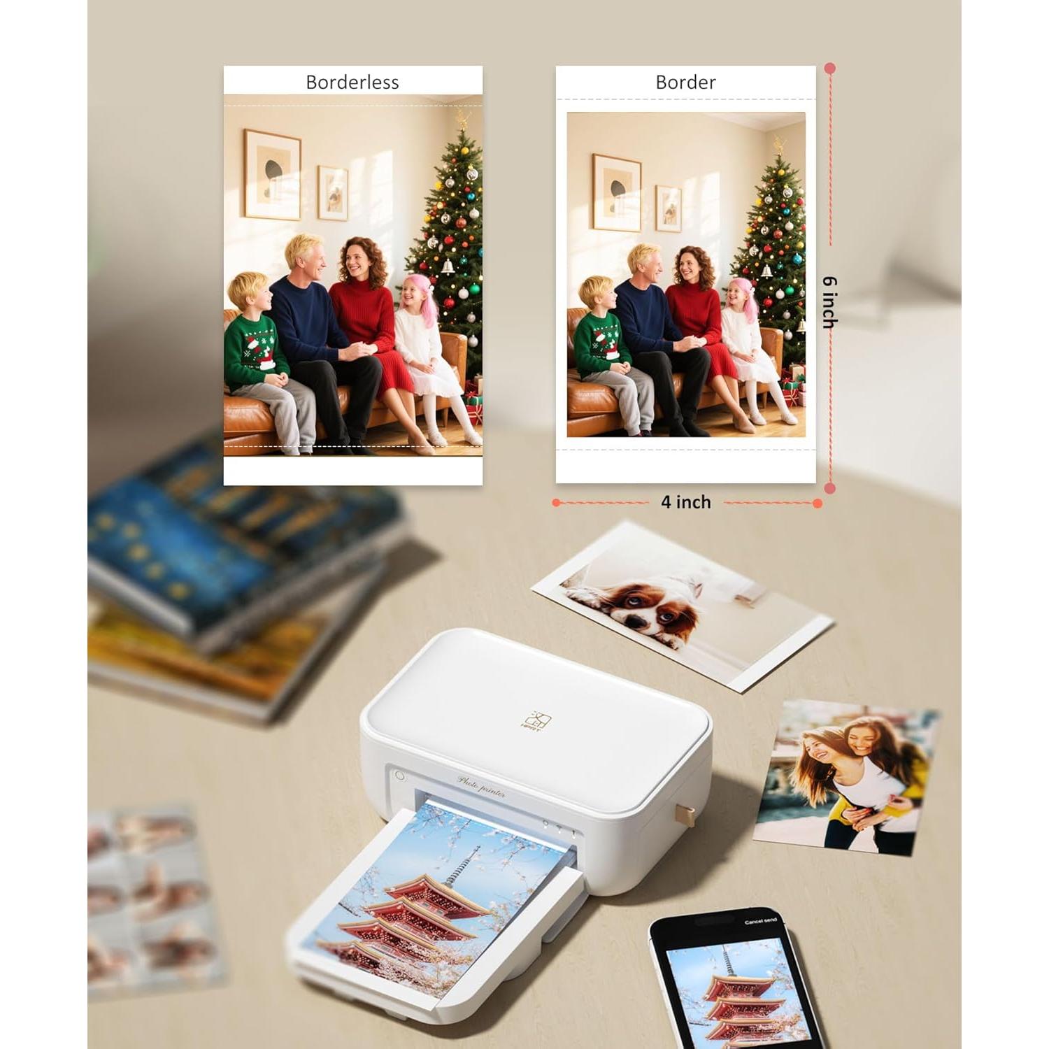 Impresora de Fotos HPRT CP4100 Portátil 4x6" con 108 Hojas