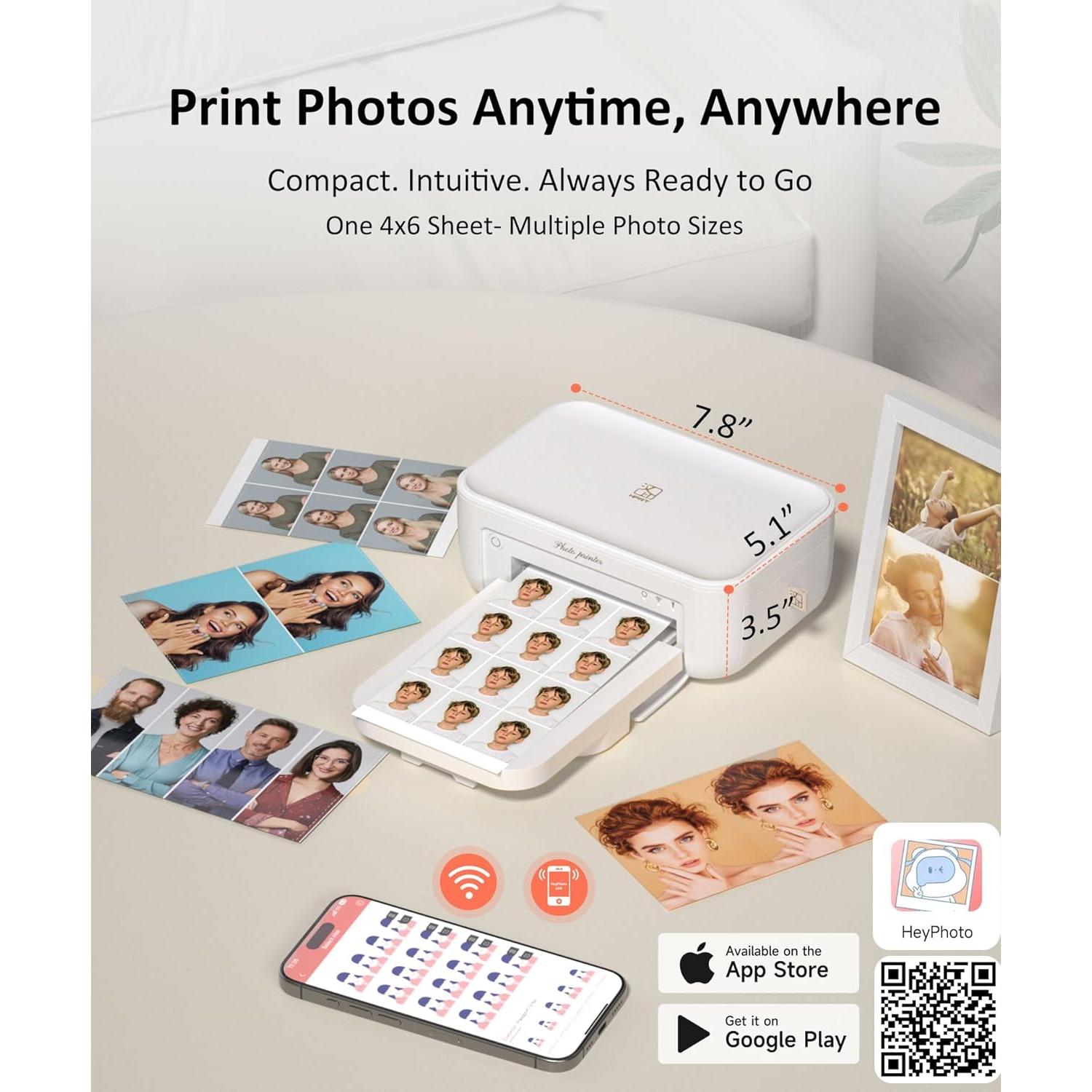 Impresora de Fotos HPRT CP4100 Portátil 4x6" con 108 Hojas