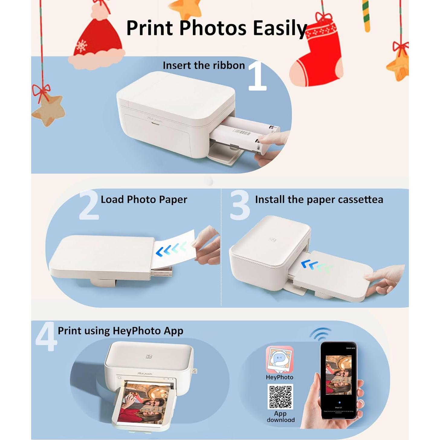 Impresora de Fotos HPRT CP4100 Portátil 4x6" con 108 Hojas