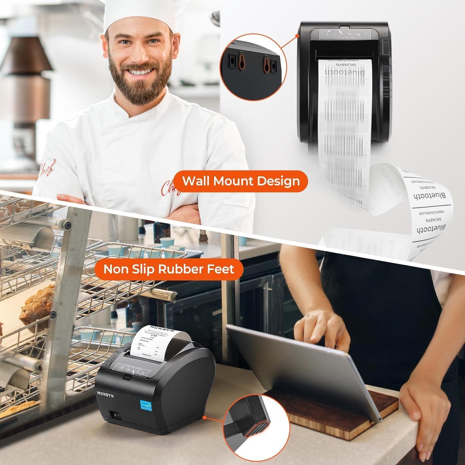 Impresora de Recibos Térmica MUNBYN P047 WiFi 80mm USB