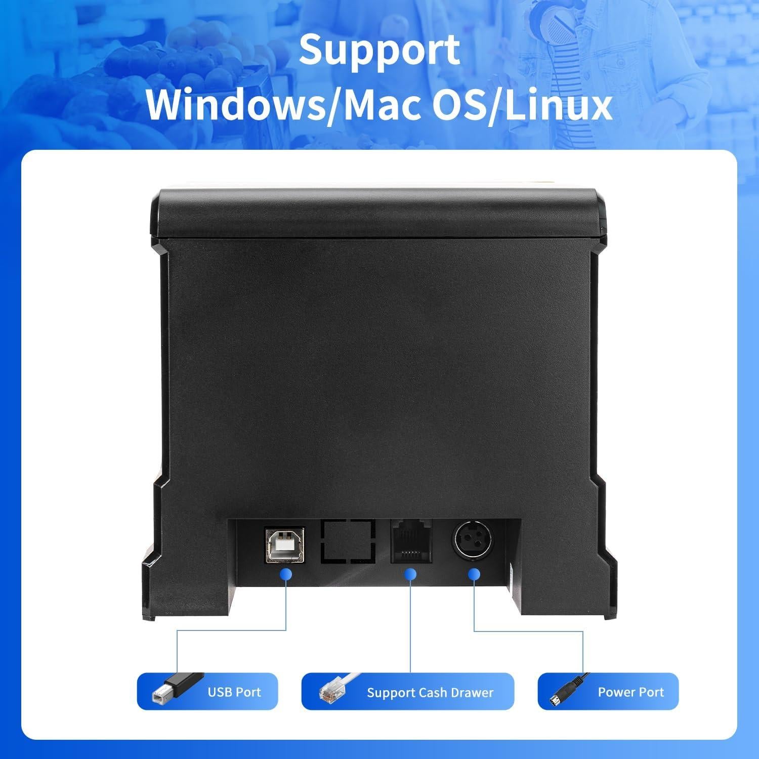 Impresora Térmica NetumScan 8360 USB 80mm con Cortador Automático