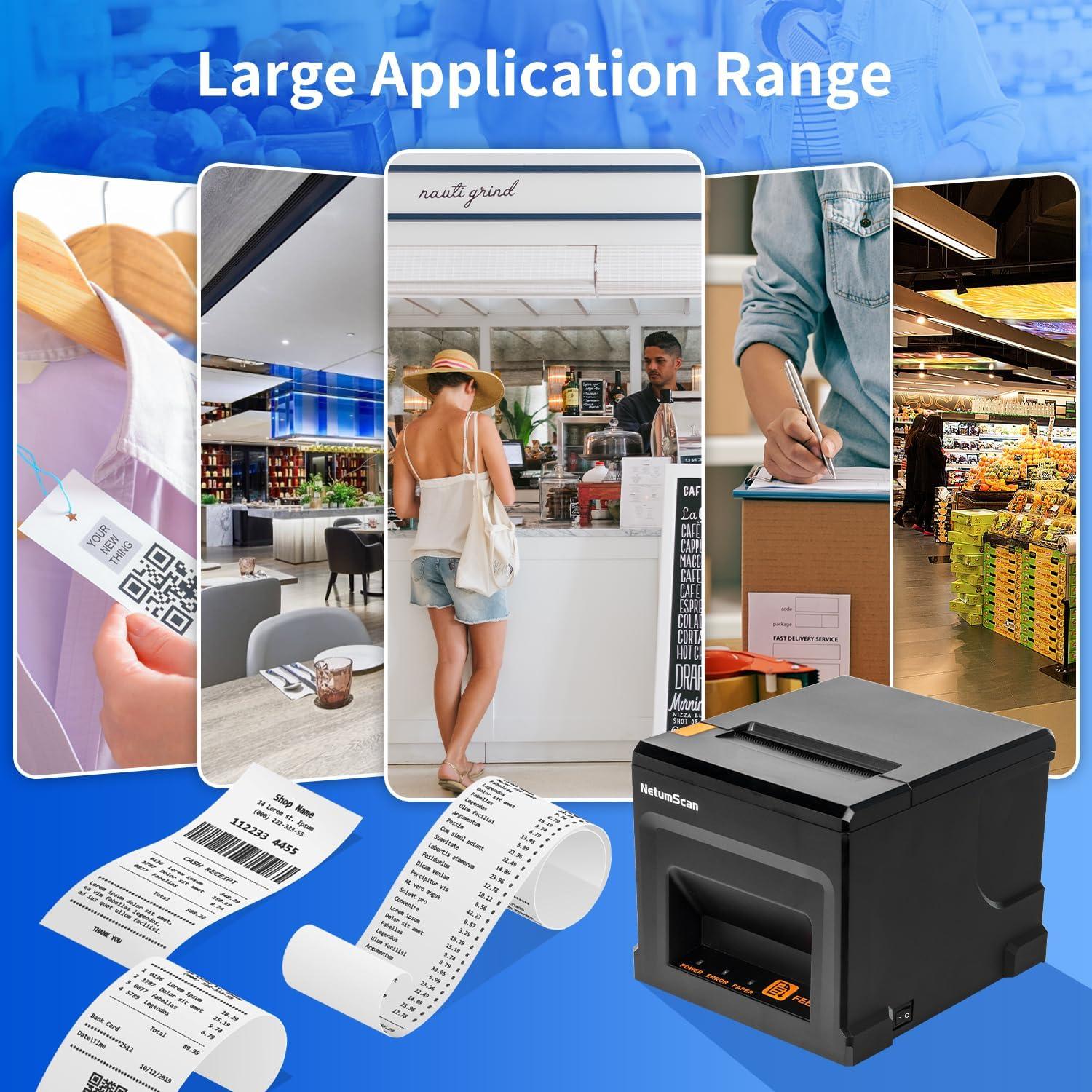 Impresora Térmica NetumScan 8360 USB 80mm con Cortador Automático