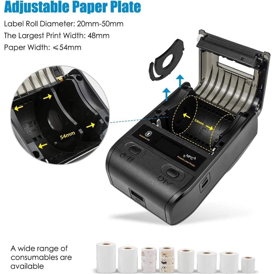 Impresora Térmica de Etiquetas NETUM NT-G5 Bluetooth 5.08 cm