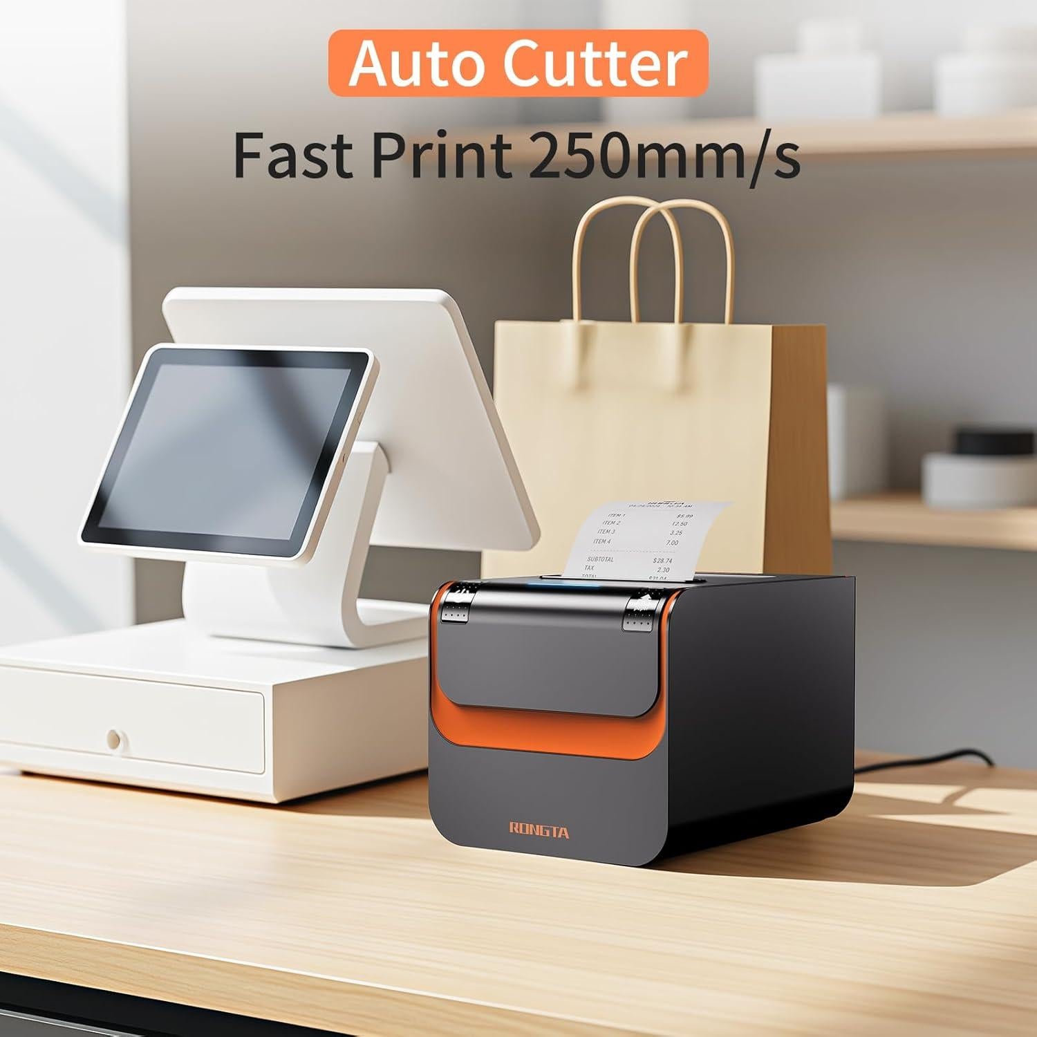 Impresora Térmica Rongta RP332 80mm USB Serial Ethernet