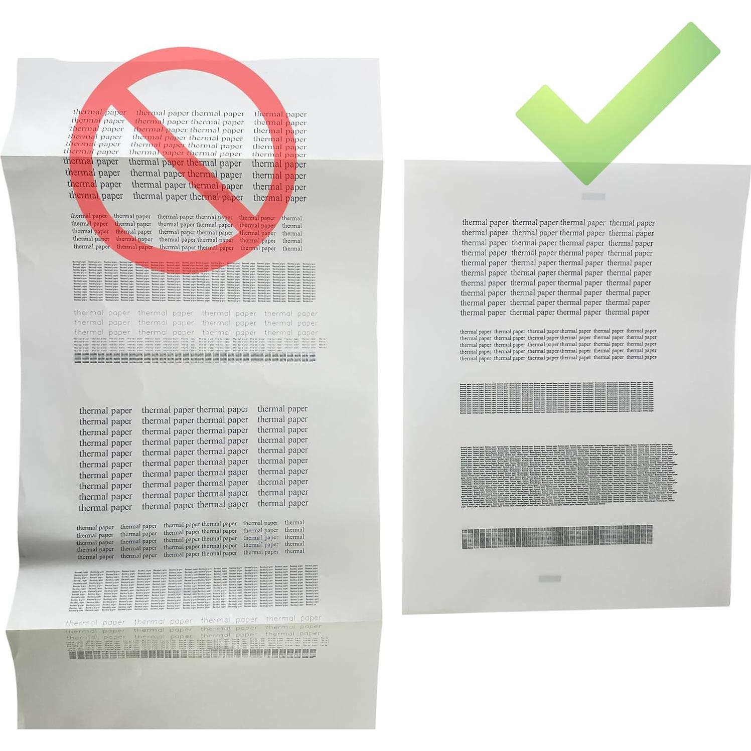 Papel térmico carta 200 páginas IOOIOO 21.6x27.9 cm libre de BPA