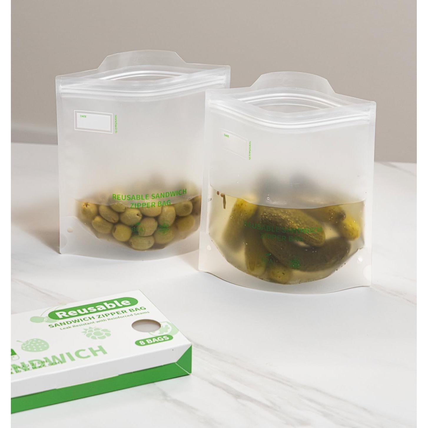 Bolsas 24/7 Reutilizables para Almacenamiento de Comida 8 Pzas