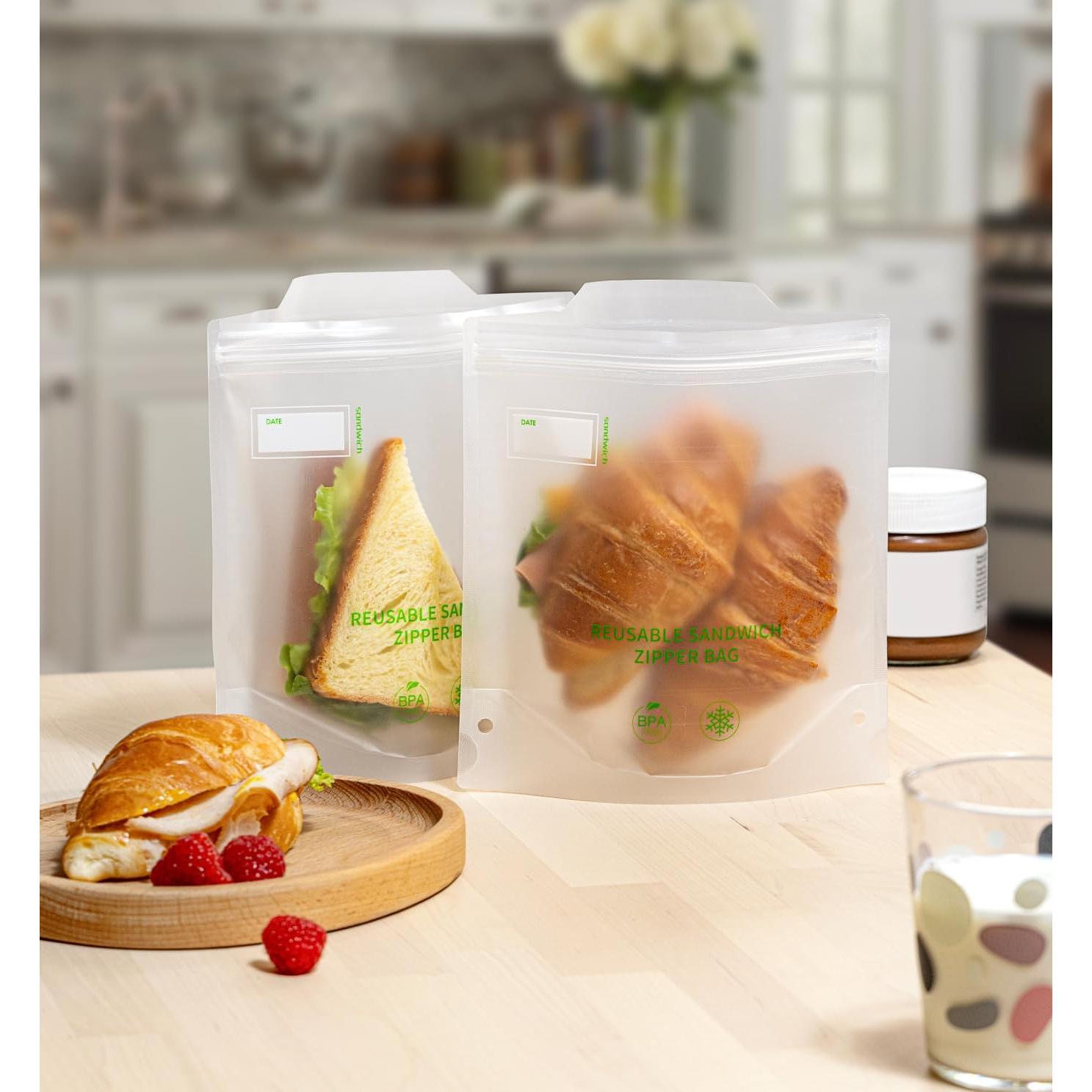 Bolsas 24/7 Reutilizables para Almacenamiento de Comida 8 Pzas