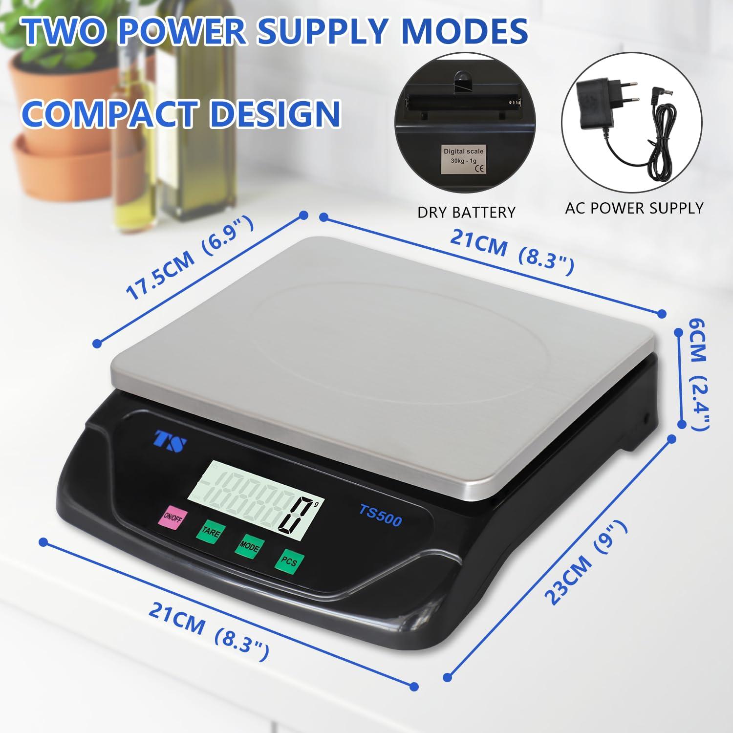 Escala de Cocina Digital 30kg LAIJIANG - Acero Inoxidable