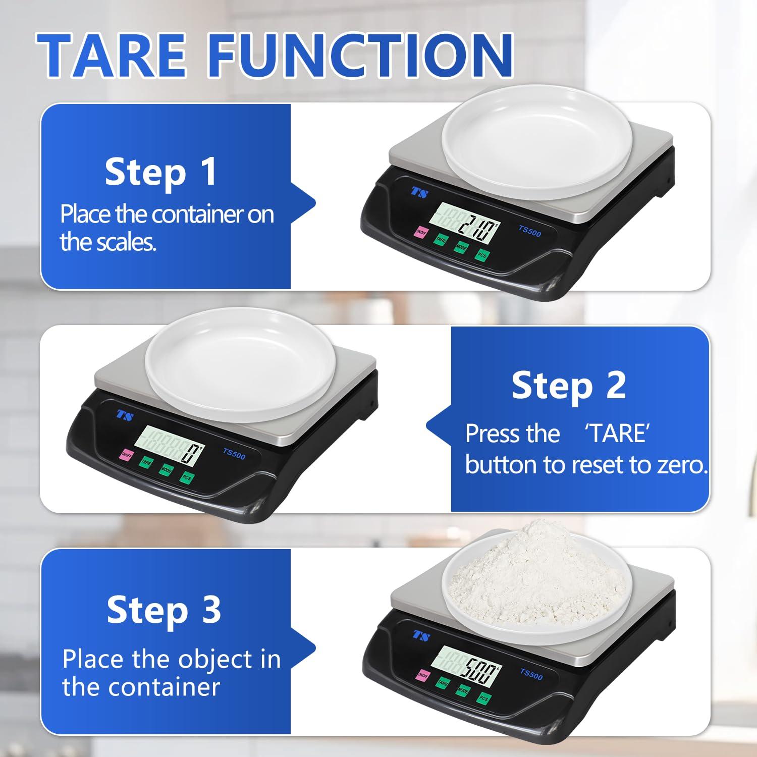 Escala de Cocina Digital 30kg LAIJIANG - Acero Inoxidable