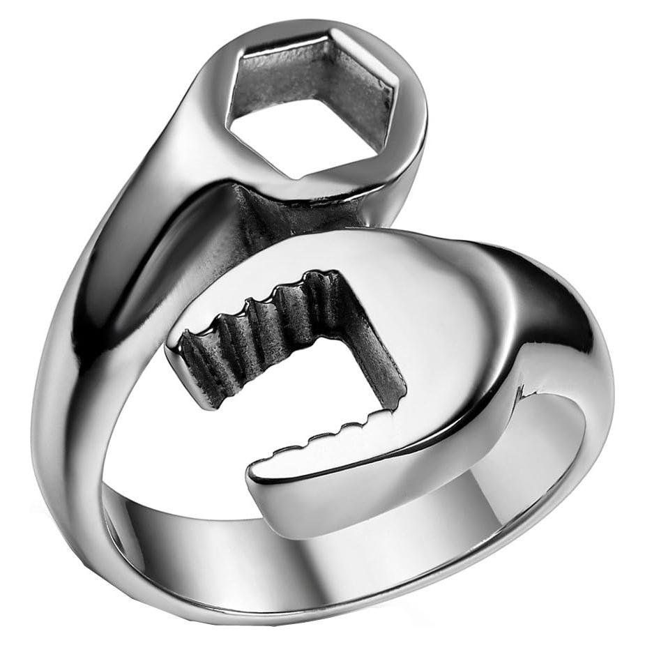 Anillo Mecánico de Acero Inoxidable Flongo para Hombre 24mm
