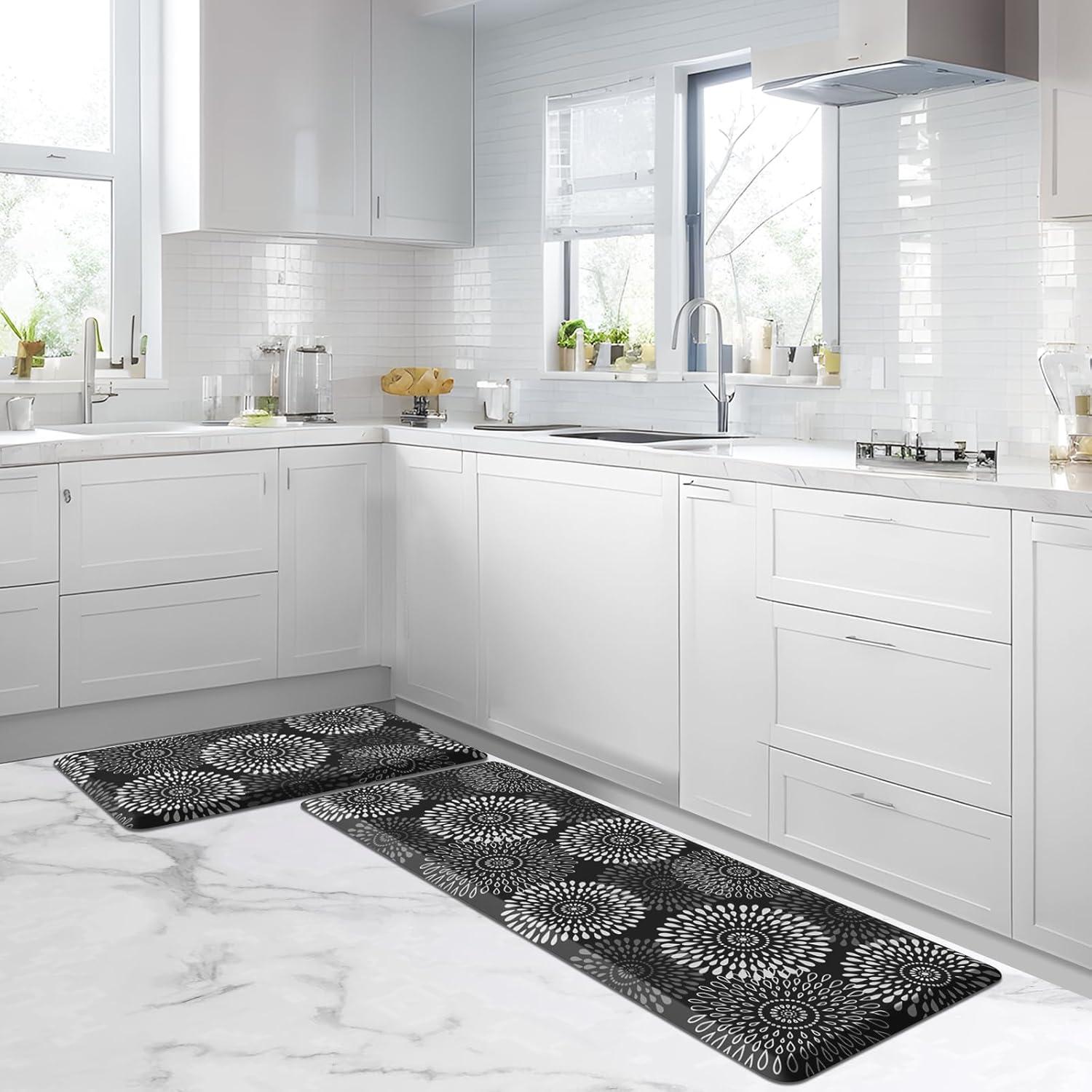 Alfombrillas Antifatiga LuxStep 2 Piezas PVC Negro 43.9x119.4cm