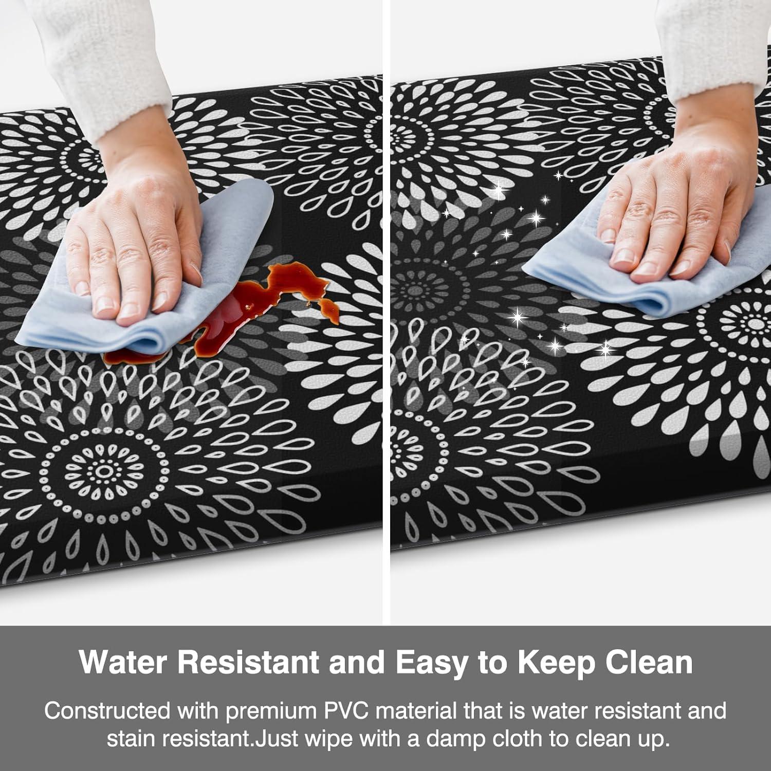 Alfombrillas Antifatiga LuxStep 2 Piezas PVC Negro 43.9x119.4cm