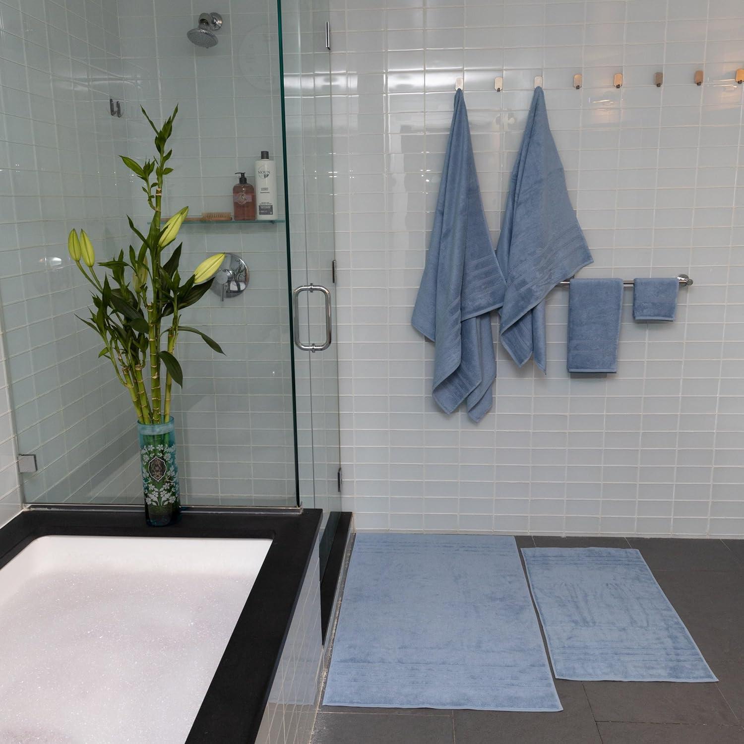 Conjunto de baño Mosobam 10 piezas XL Azul Allure 700/1000 GSM