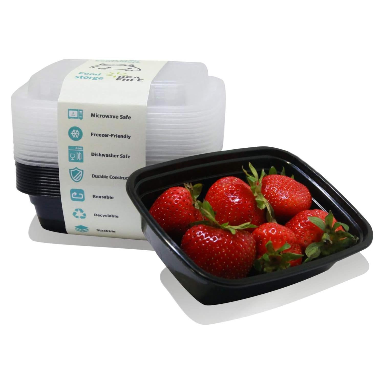 Contenedores para Comidas PARTYHIPPO 12oz Paquete de 12 BPA Libre