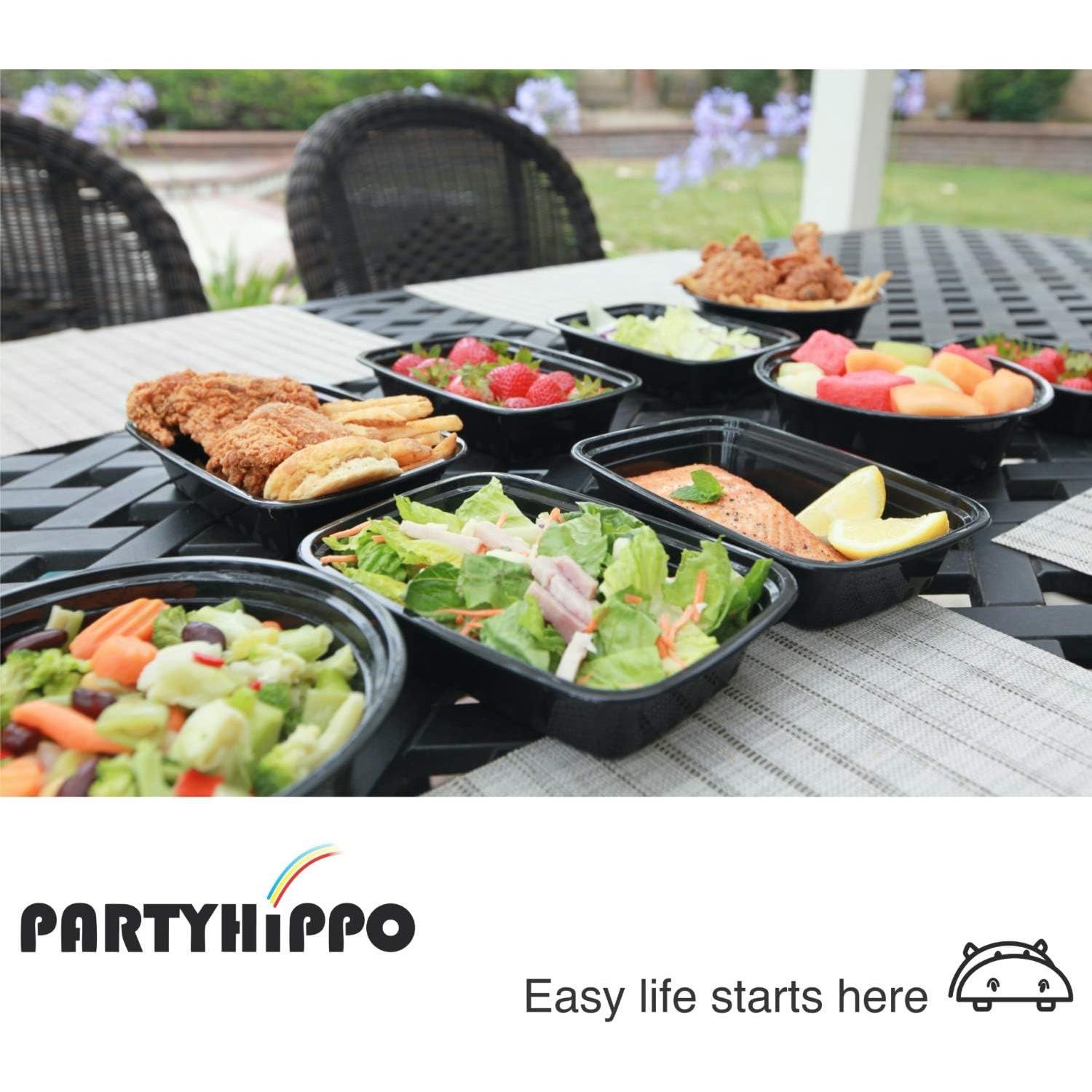 Contenedores para Comidas PARTYHIPPO 12oz Paquete de 12 BPA Libre