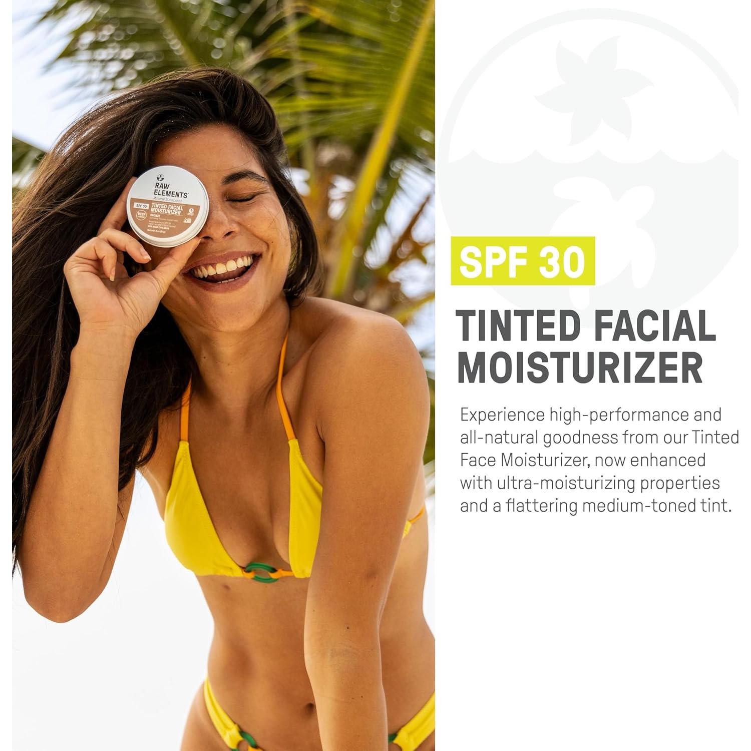 Crema Facial Tinte Ultra-Hidratante Raw Elements SPF 30 51g