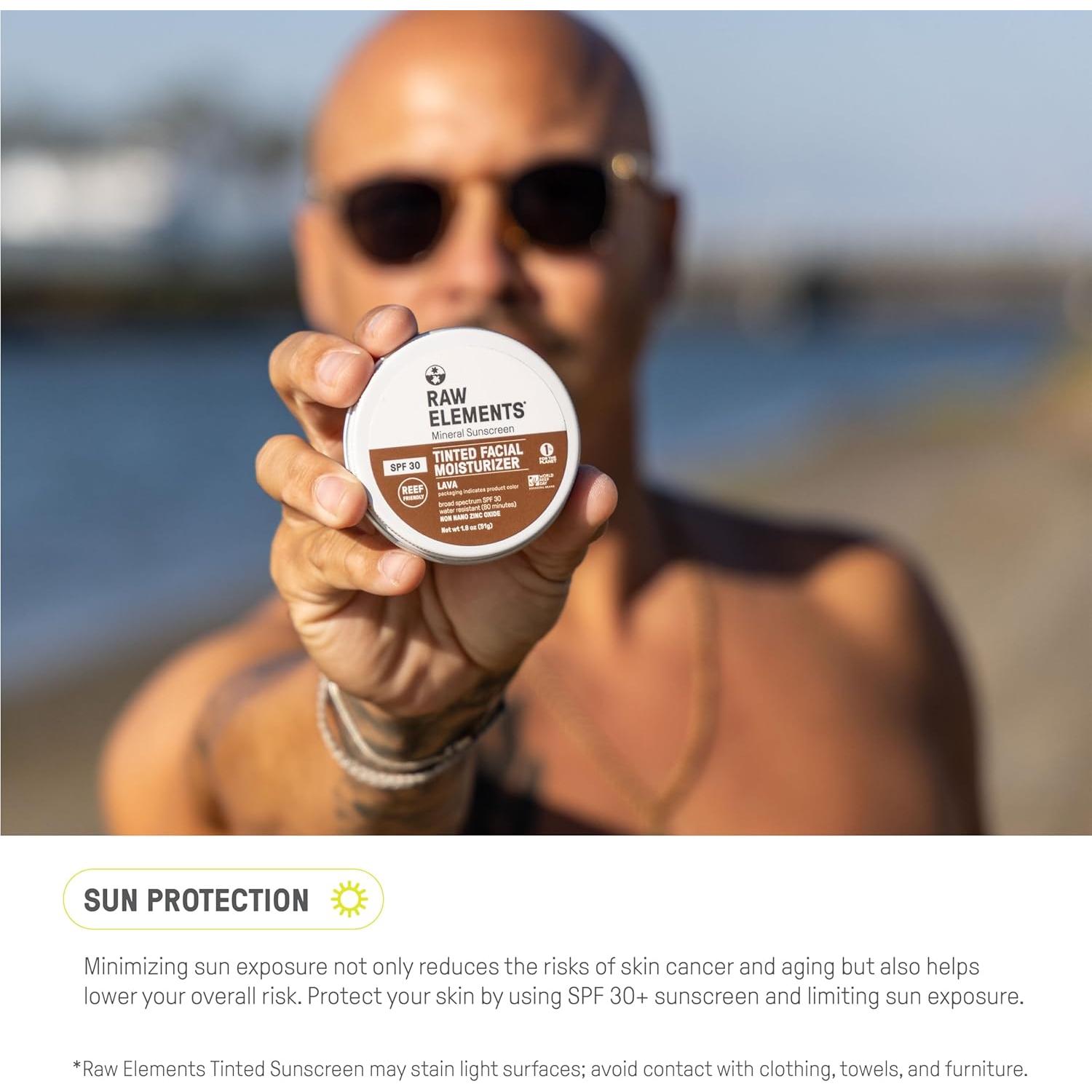 Crema Facial Tinte Ultra-Hidratante Raw Elements SPF 30 51g