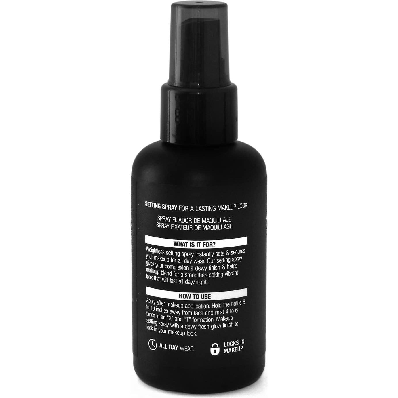 Spray Fijador de Maquillaje Palladio 100 ml Acabado Radiante