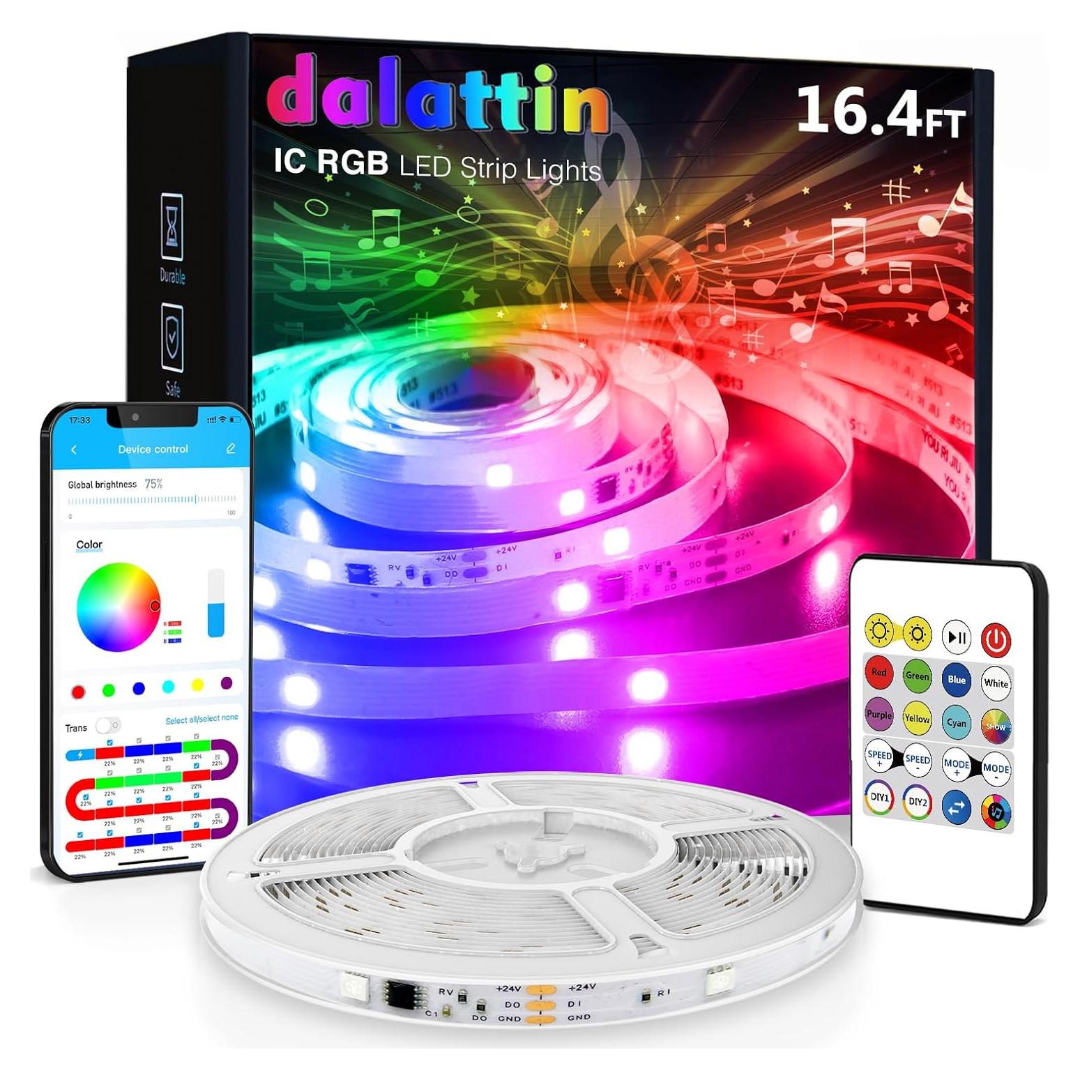 Tira LED 5M BGRIC Multicolor con Control Remoto y App