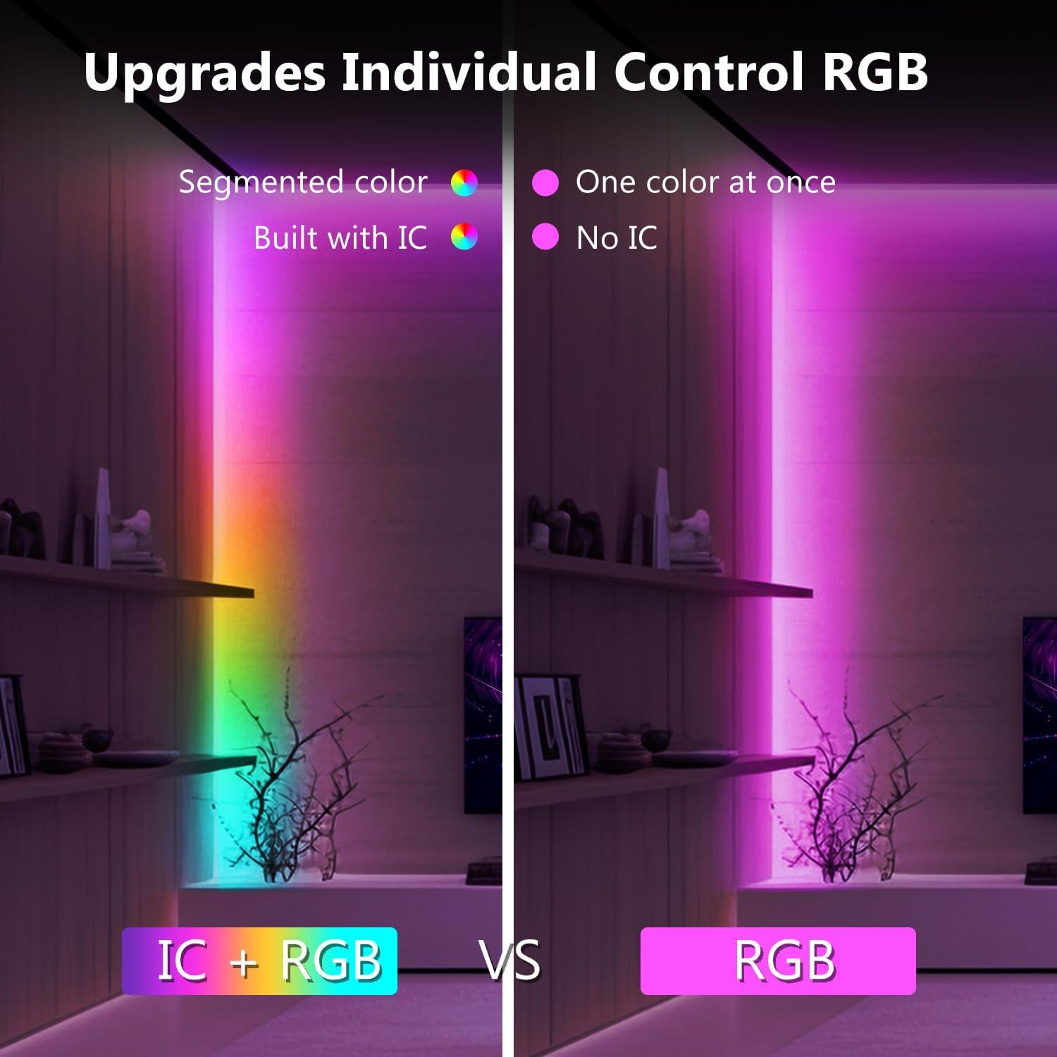 Tira LED 5M BGRIC Multicolor con Control Remoto y App