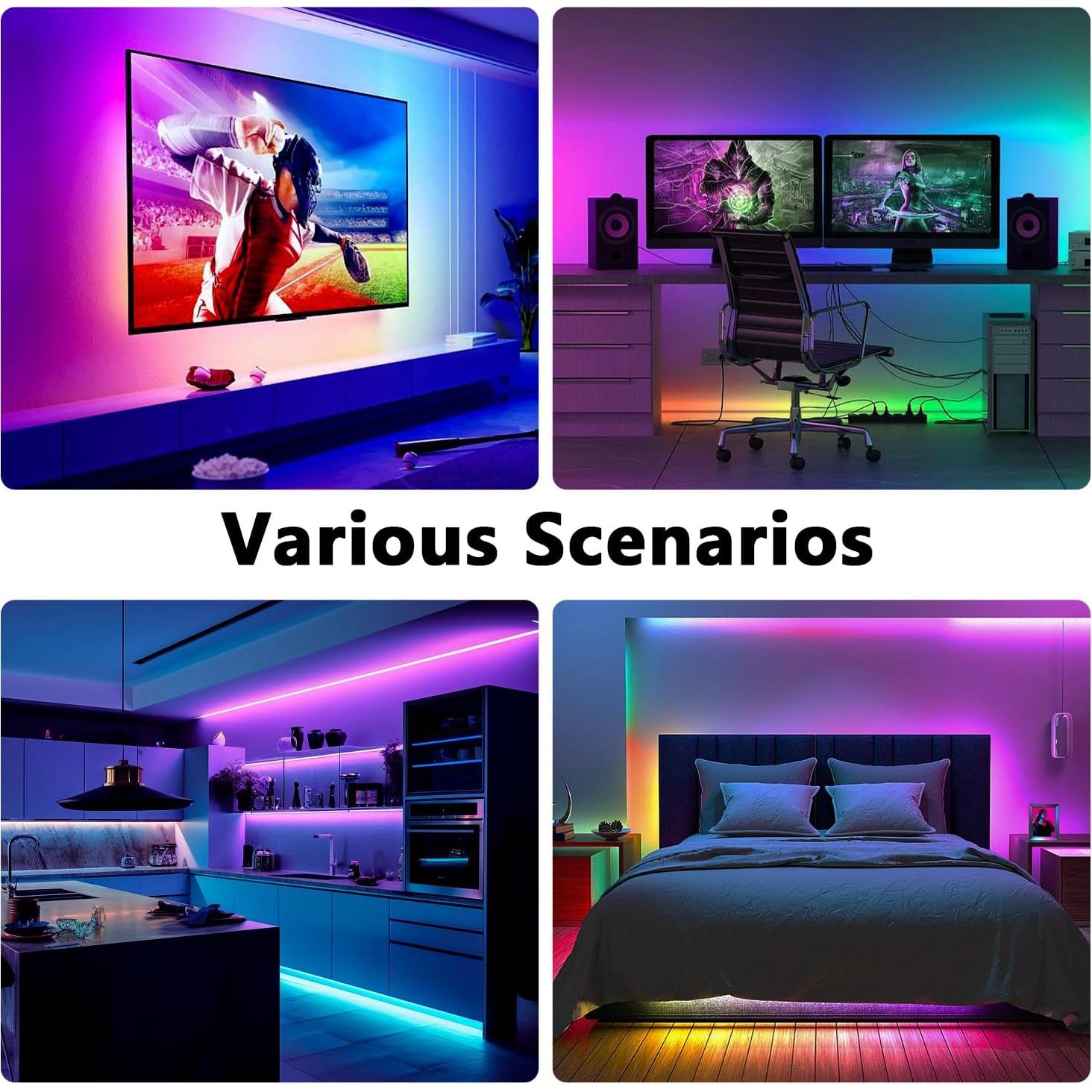 Tira LED 5M BGRIC Multicolor con Control Remoto y App