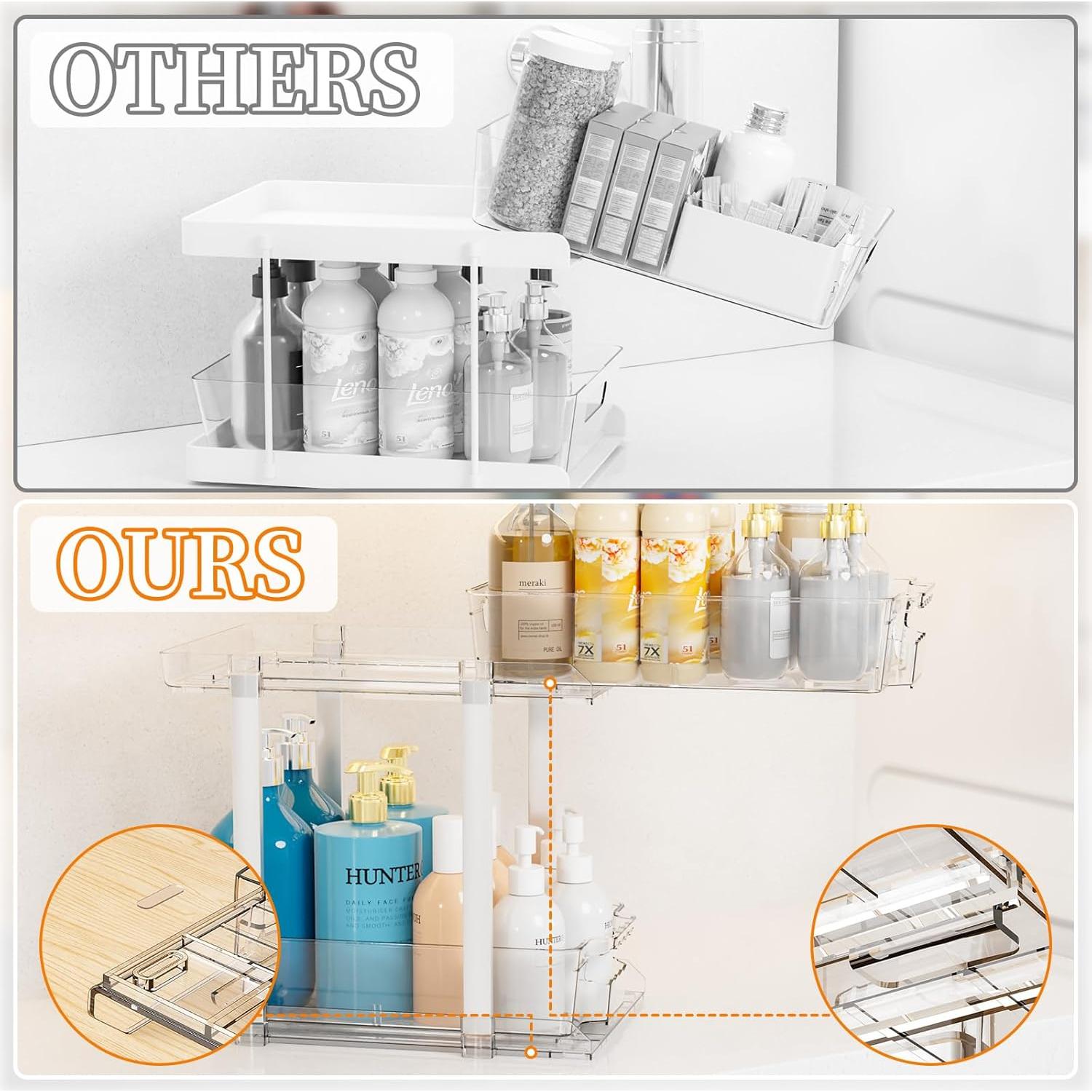 Organizador Bajo Fregadero Yieach 2 Niveles 24.9 cm Alto