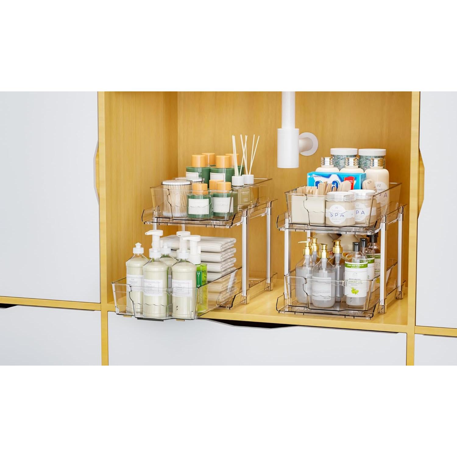 Organizador Bajo Fregadero Yieach 2 Niveles 24.9 cm Alto