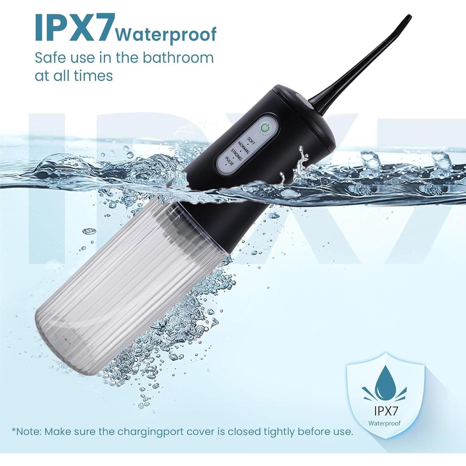 Irrigador Dental Inalámbrico KIDSCOTER Negro 4 Modos 200ml