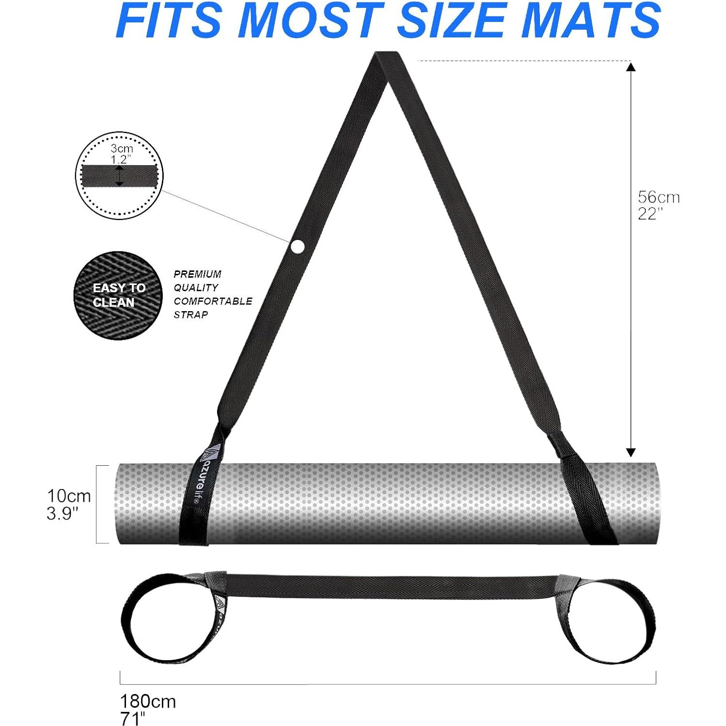 Correa para Esteras de Yoga Ajustable Eco Amigable 180 cm
