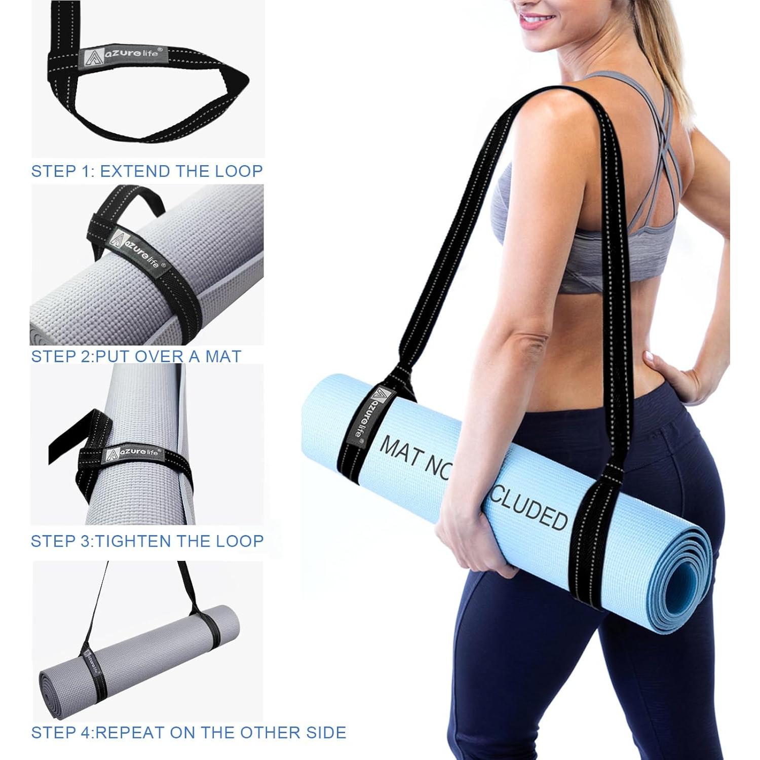 Correa para Esteras de Yoga Ajustable Eco Amigable 180 cm