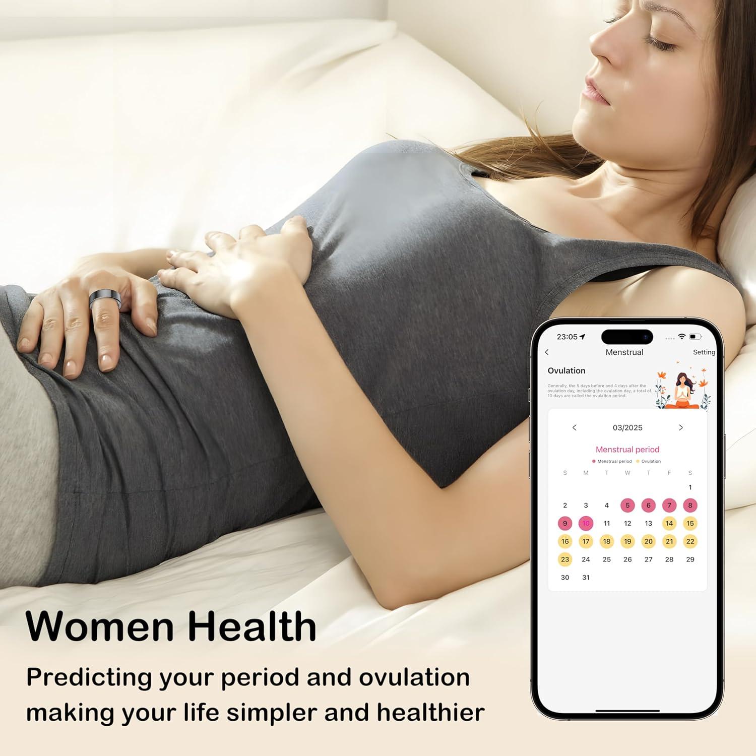 Anillo Inteligente NESSTFUN 8 Negro Monitoreo Salud IP68