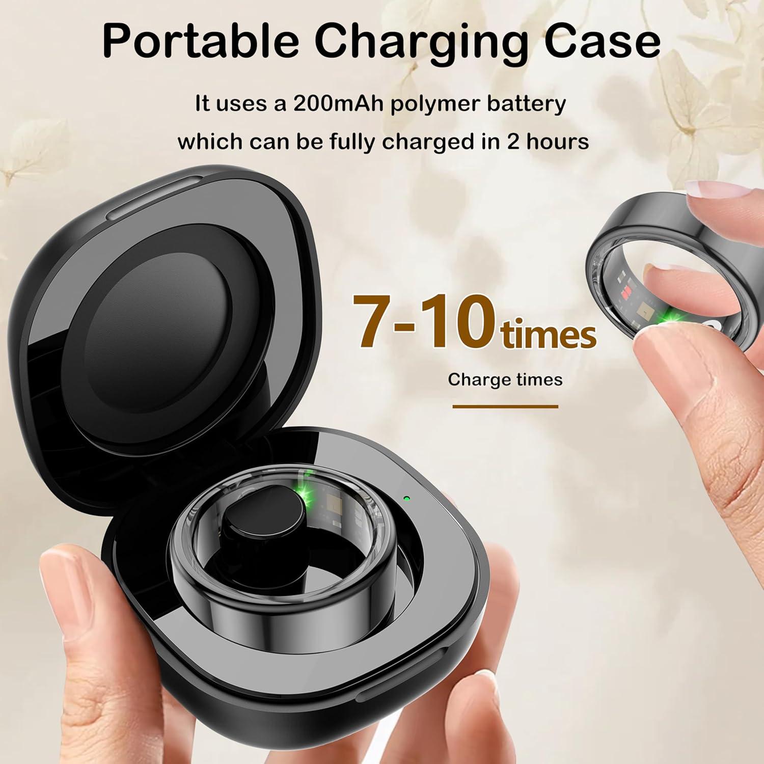 Anillo Inteligente NESSTFUN 8 Negro Monitoreo Salud IP68