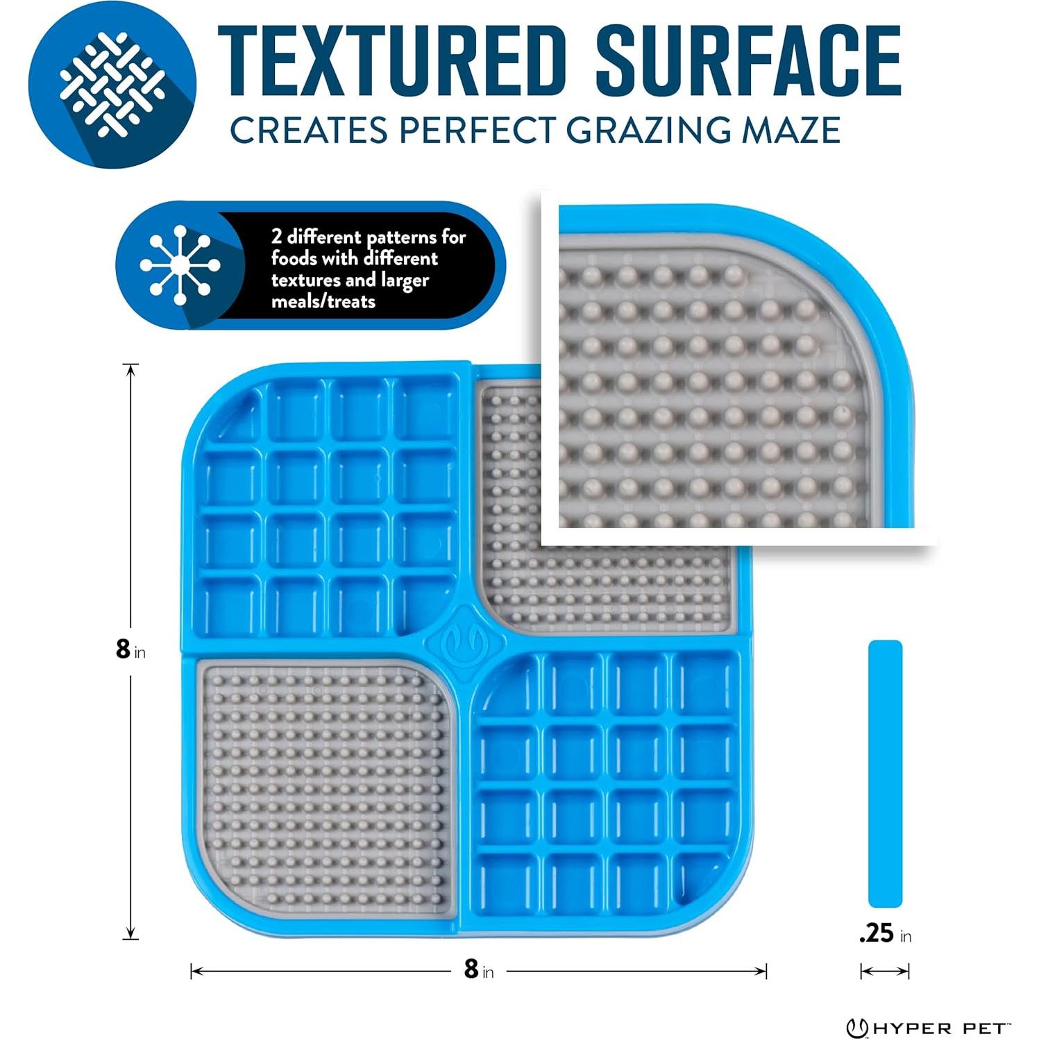 Tapete Lamer IQ Treat Hyper Pet Mediano Azul/Gris 20cm